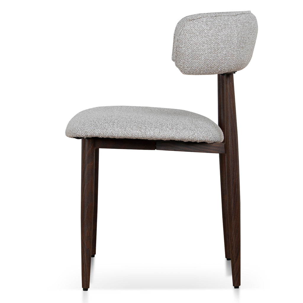 Walnut Verona Dining Chair - Clay Beige (Set of 2)