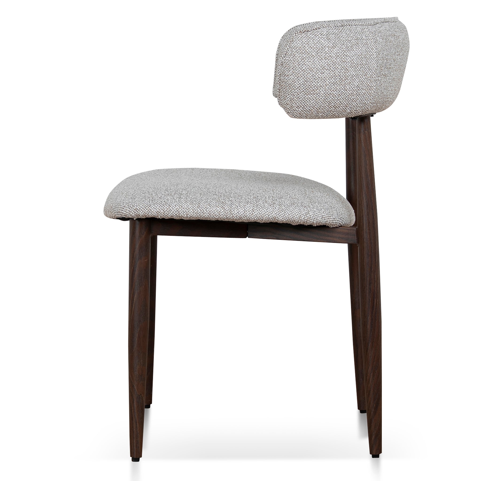 Walnut Verona Dining Chair - Clay Beige (Set of 2)