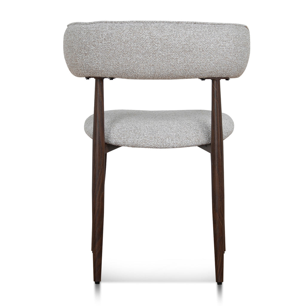 Walnut Verona Dining Chair - Clay Beige (Set of 2)