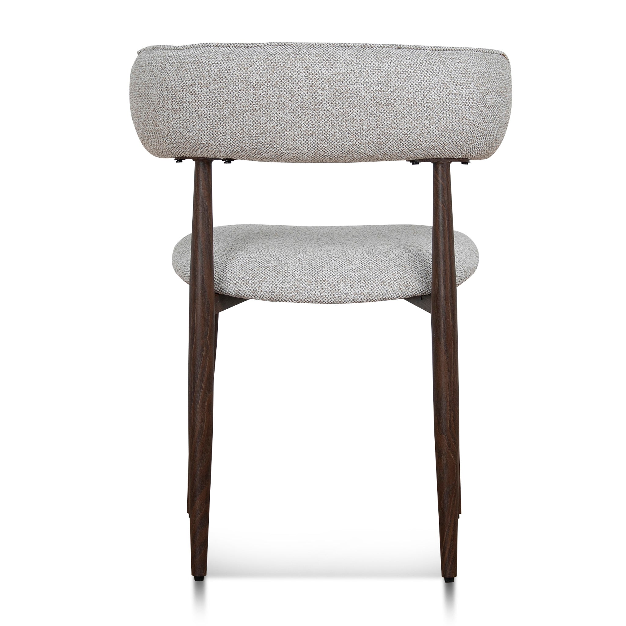 Walnut Verona Dining Chair - Clay Beige (Set of 2)