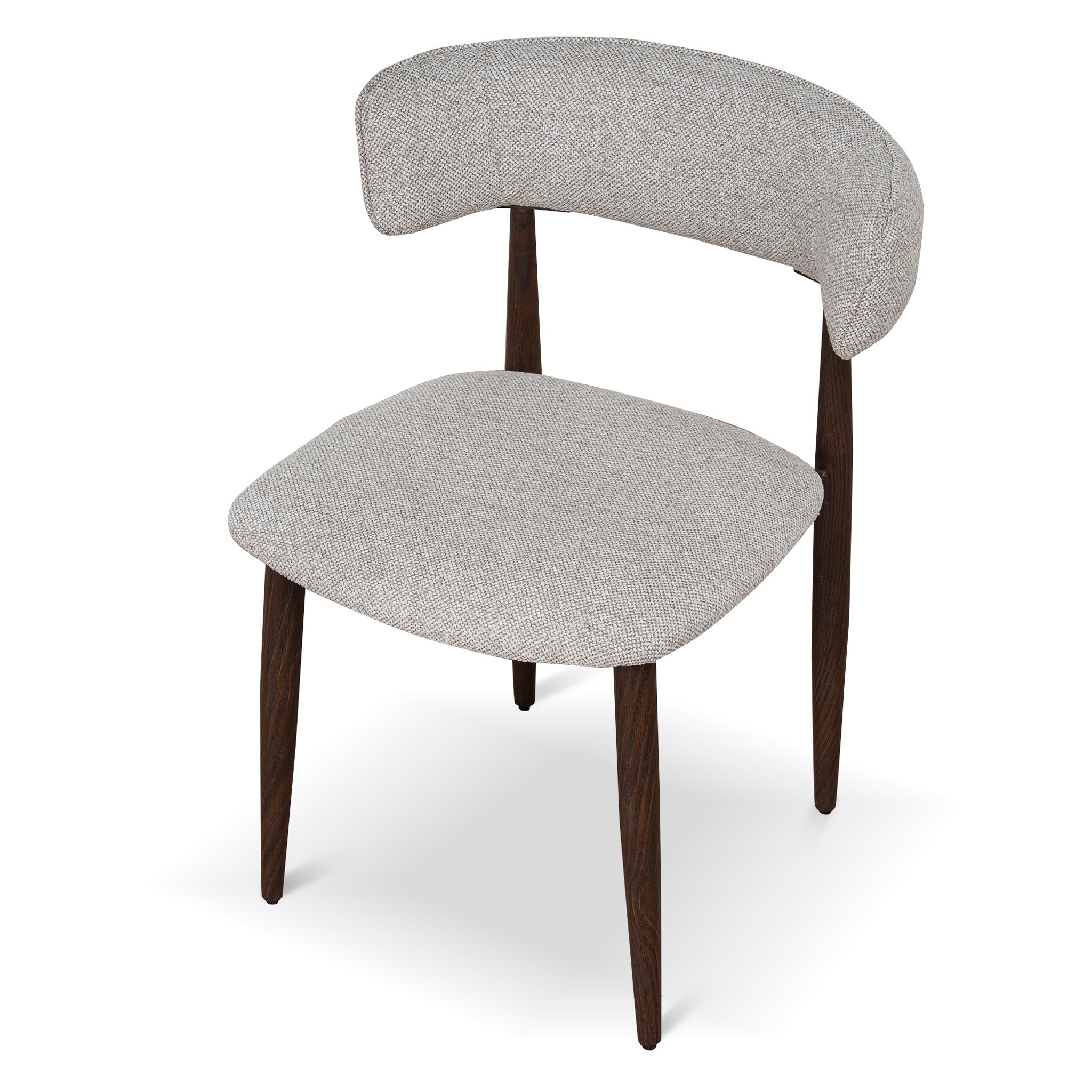 Walnut Verona Dining Chair - Clay Beige (Set of 2)
