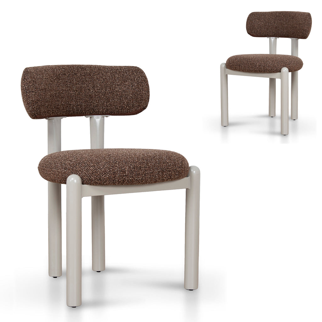 Cream Verona Dining Chair - Verona Cinnamon Weave (Set of 2)