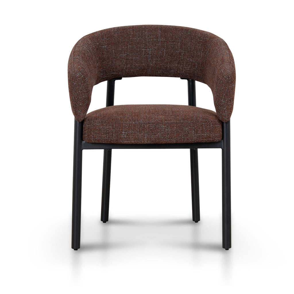 Black Verona Dining Chair - Moss Brown (Set of 2)