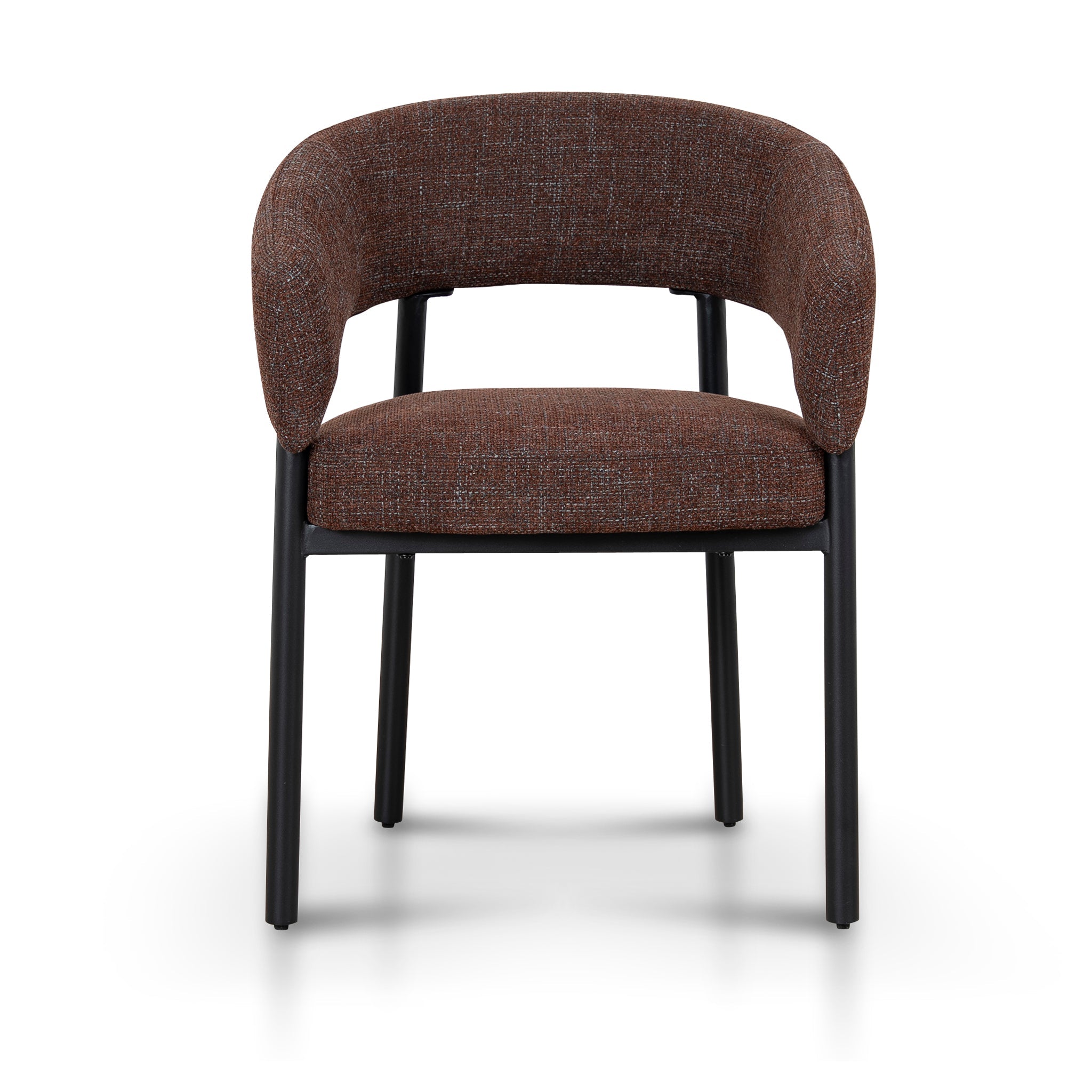 Black Verona Dining Chair - Moss Brown (Set of 2)