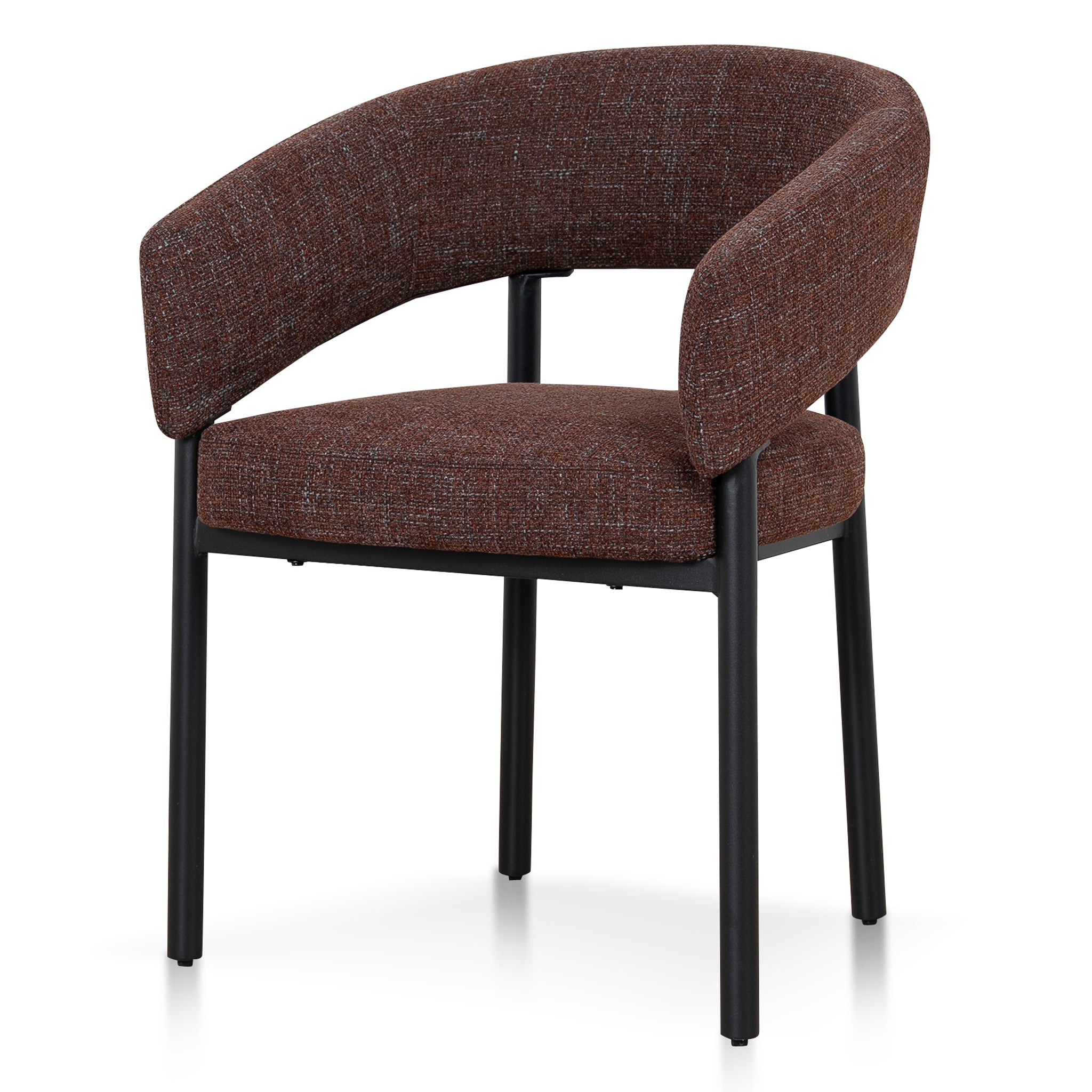 Black Verona Dining Chair - Moss Brown (Set of 2)