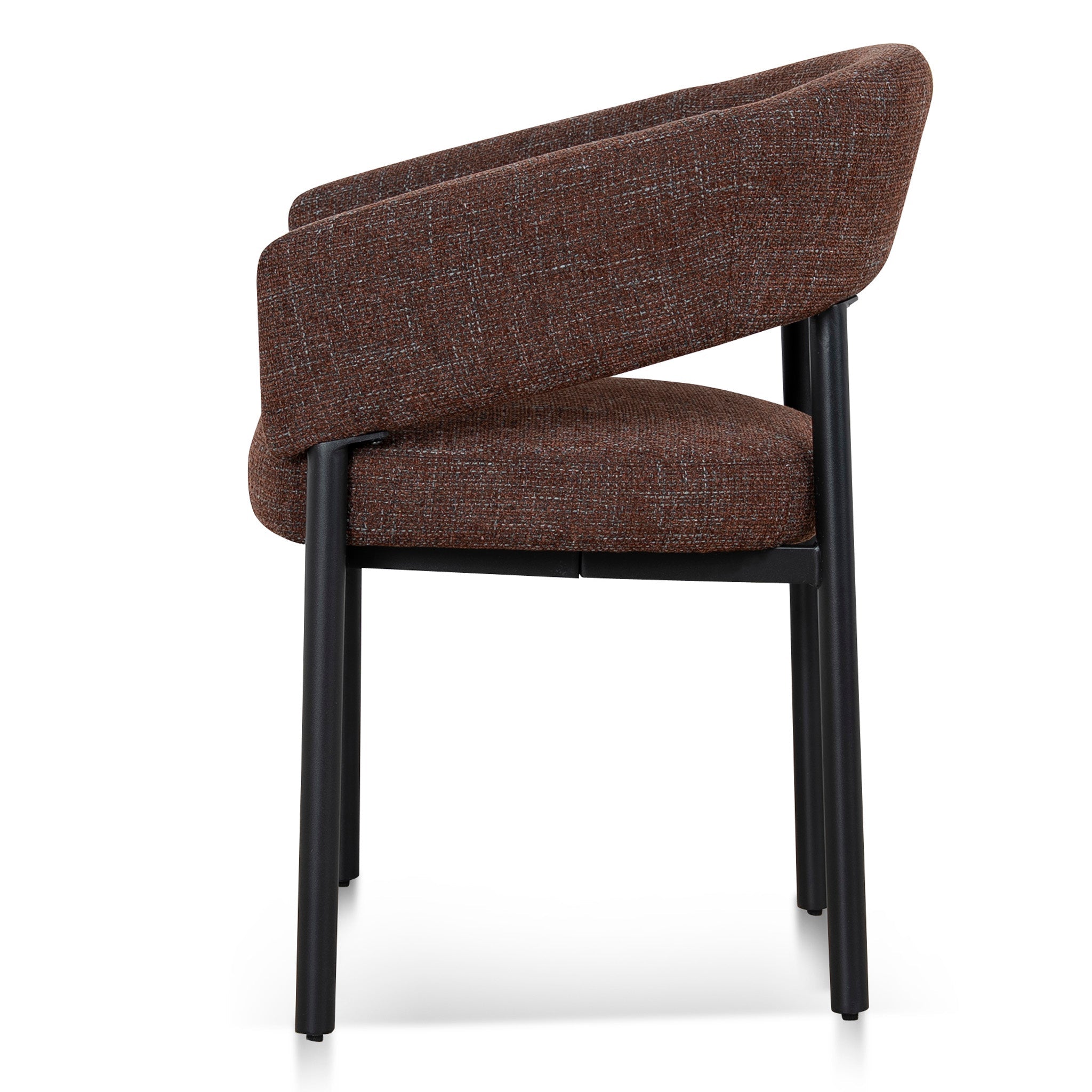 Black Verona Dining Chair - Moss Brown (Set of 2)