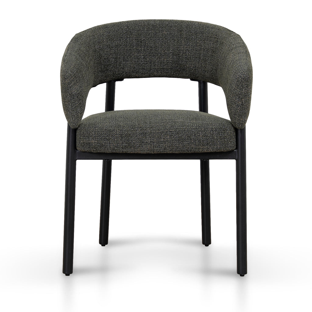 Black Verona Dining Chair - Kaitoke Green (Set of 2)
