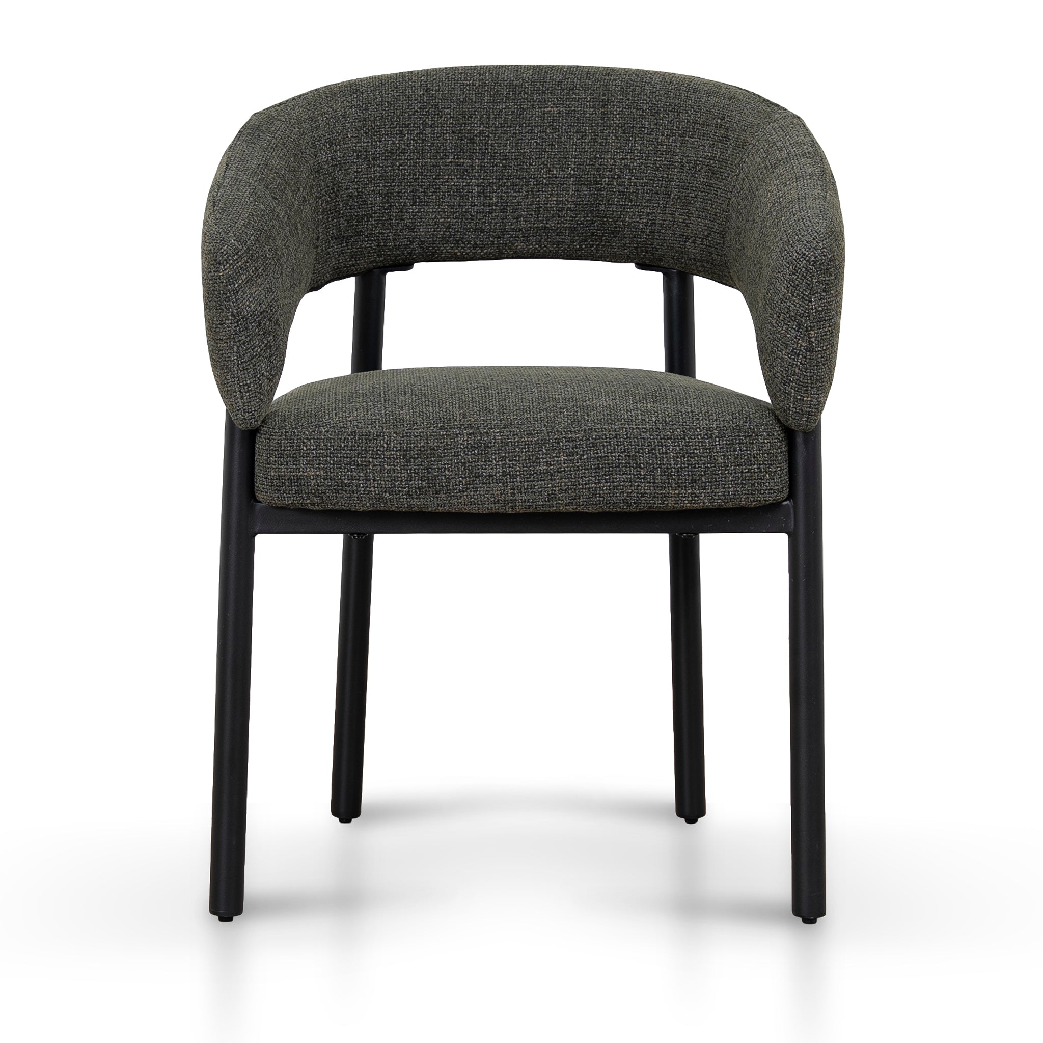 Black Verona Dining Chair - Kaitoke Green (Set of 2)