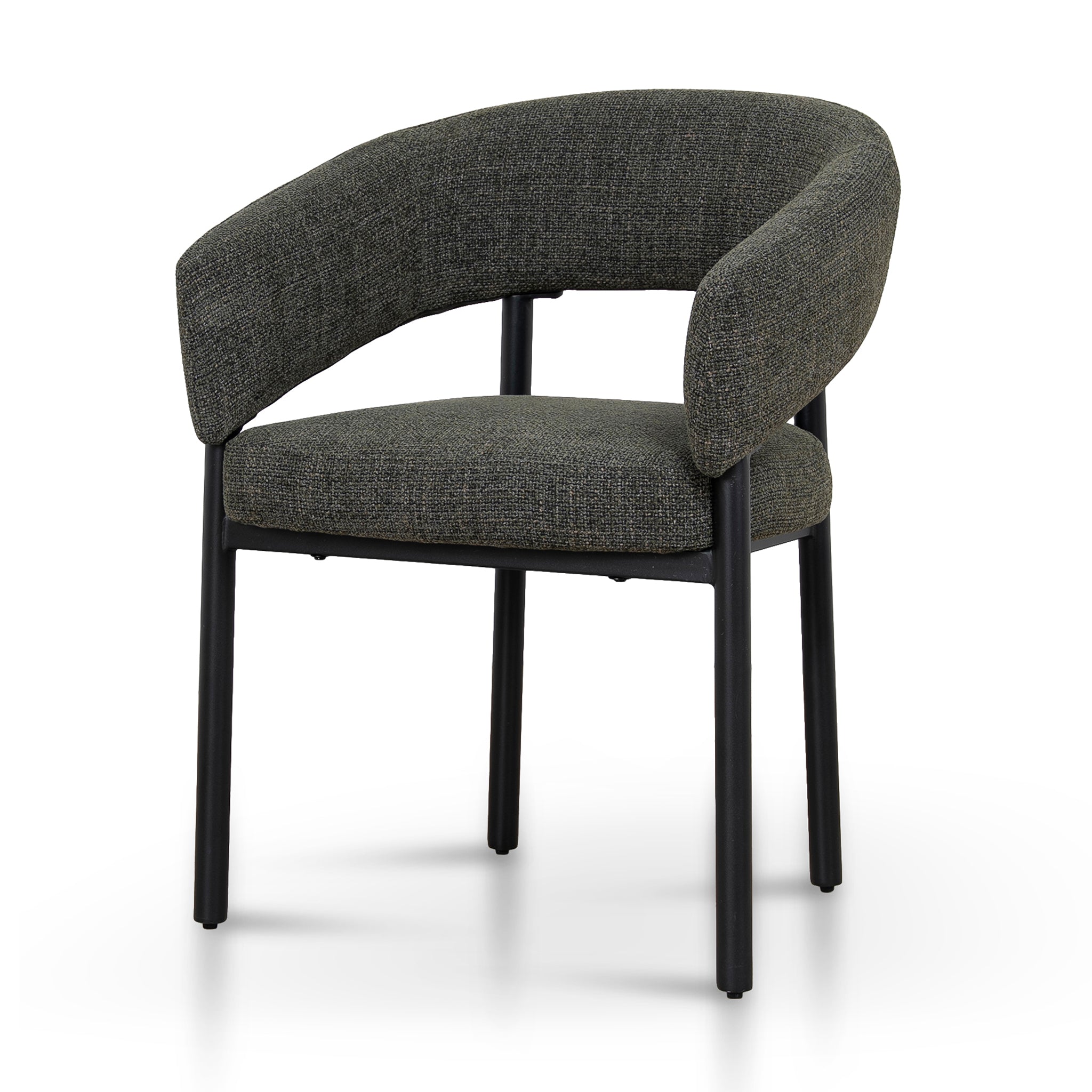 Black Verona Dining Chair - Kaitoke Green (Set of 2)