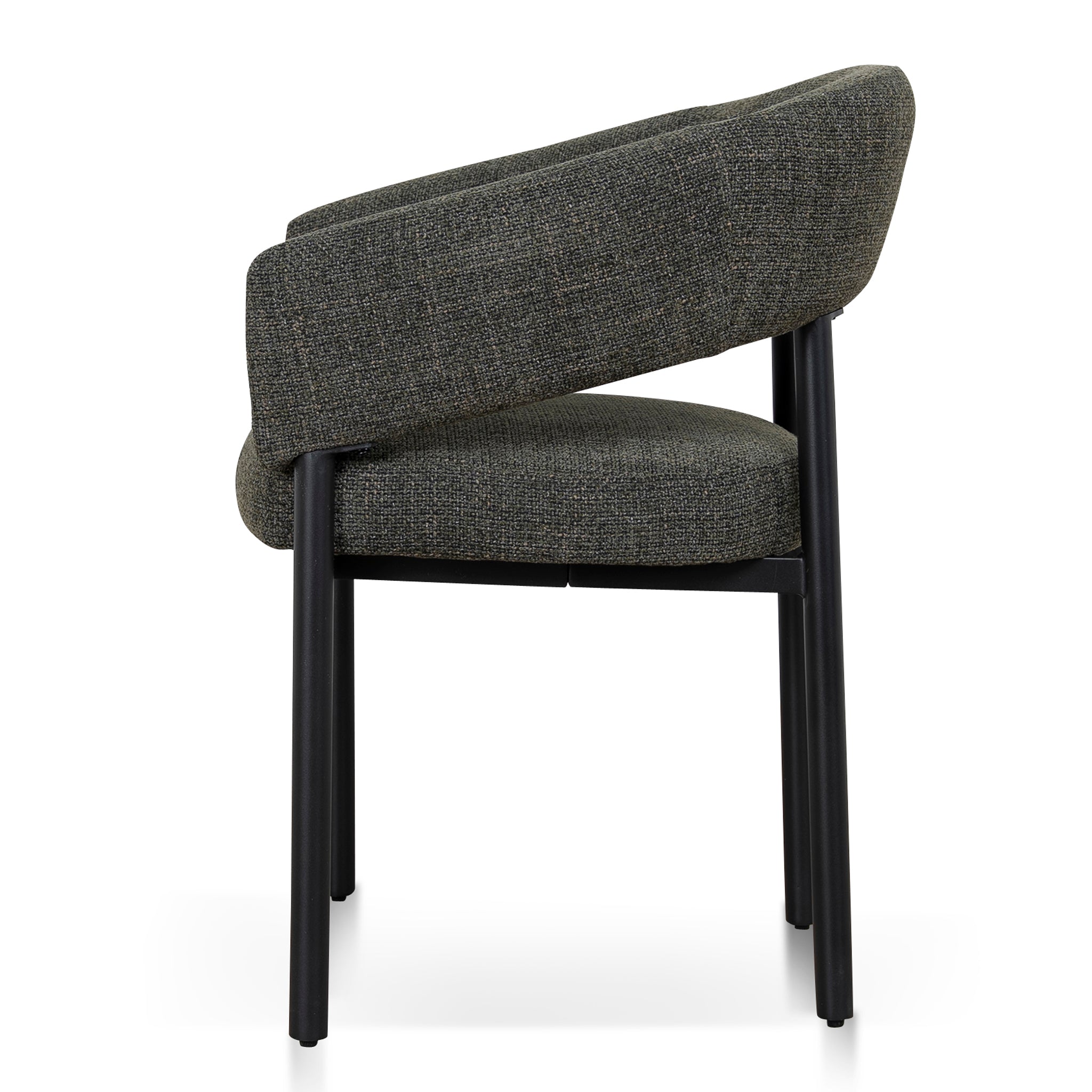 Black Verona Dining Chair - Kaitoke Green (Set of 2)