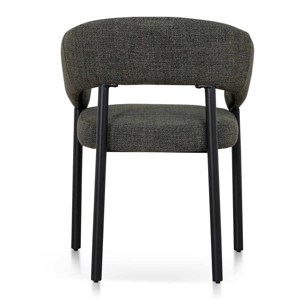 Black Verona Dining Chair - Kaitoke Green (Set of 2)