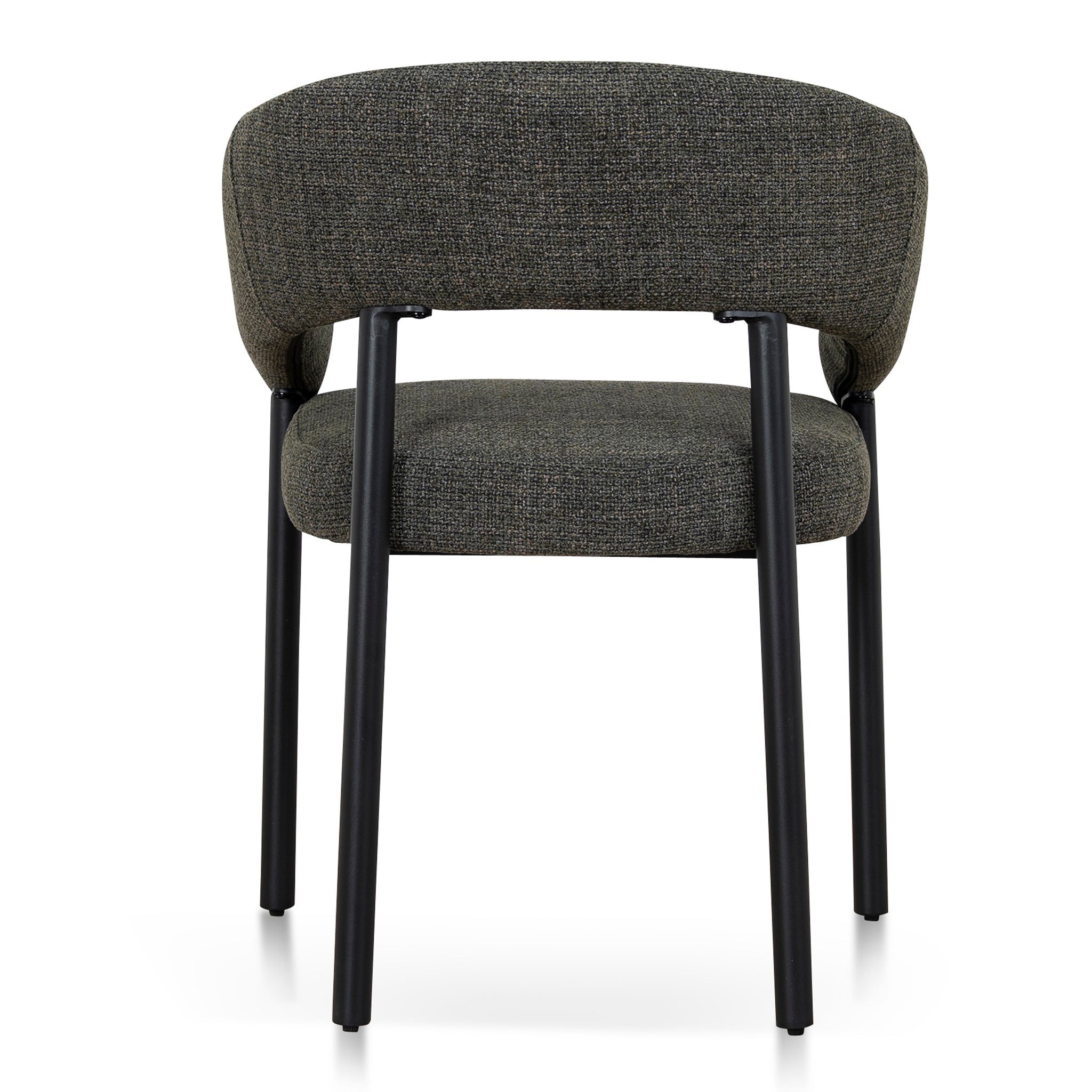 Black Verona Dining Chair - Kaitoke Green (Set of 2)