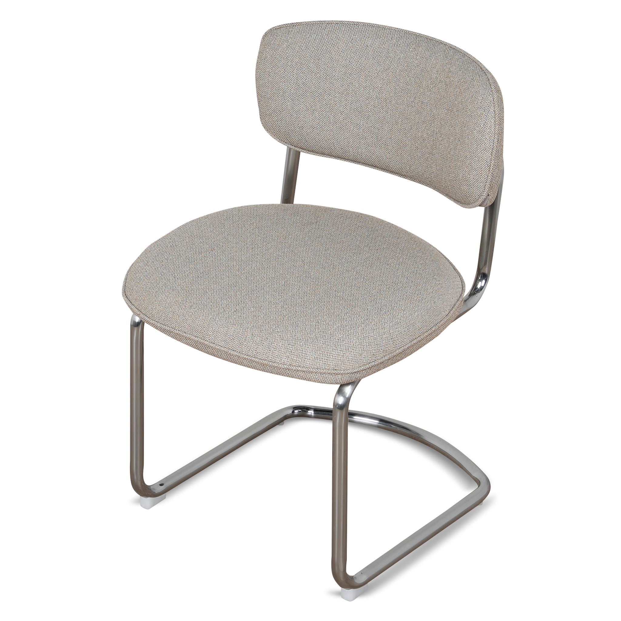 Chrome Verona Dining Chair - Henry Beige (Set of 2)