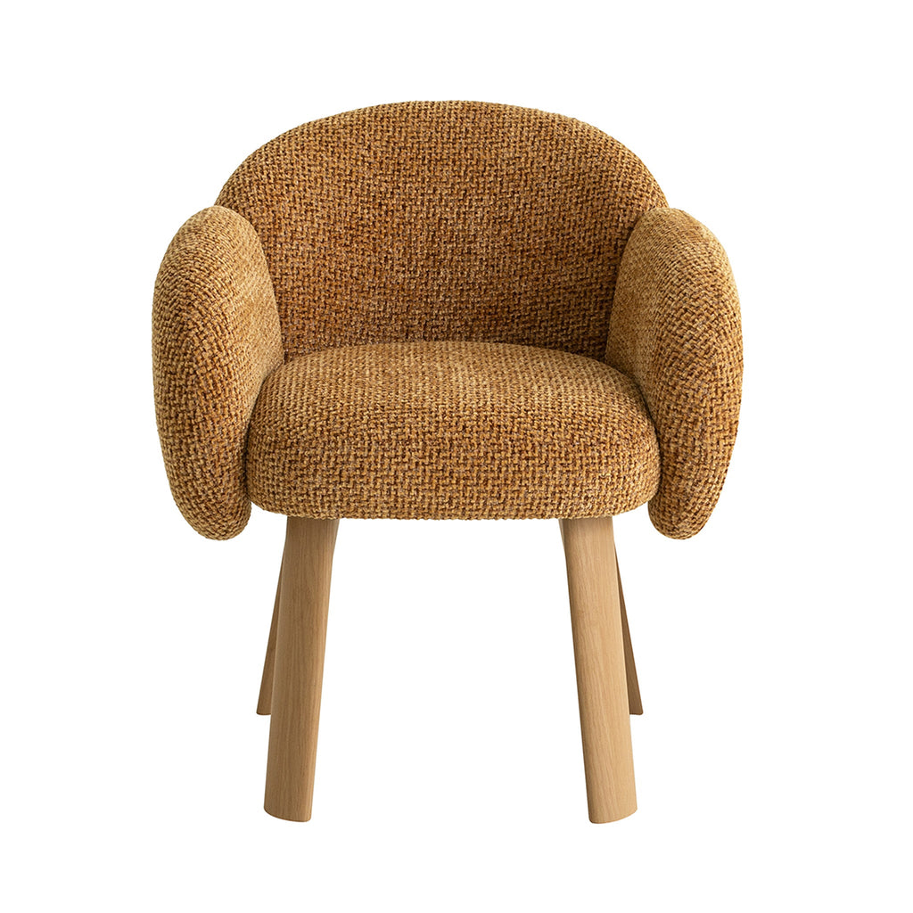 Natural Verona Dining Chair - Honeycomb Ochre