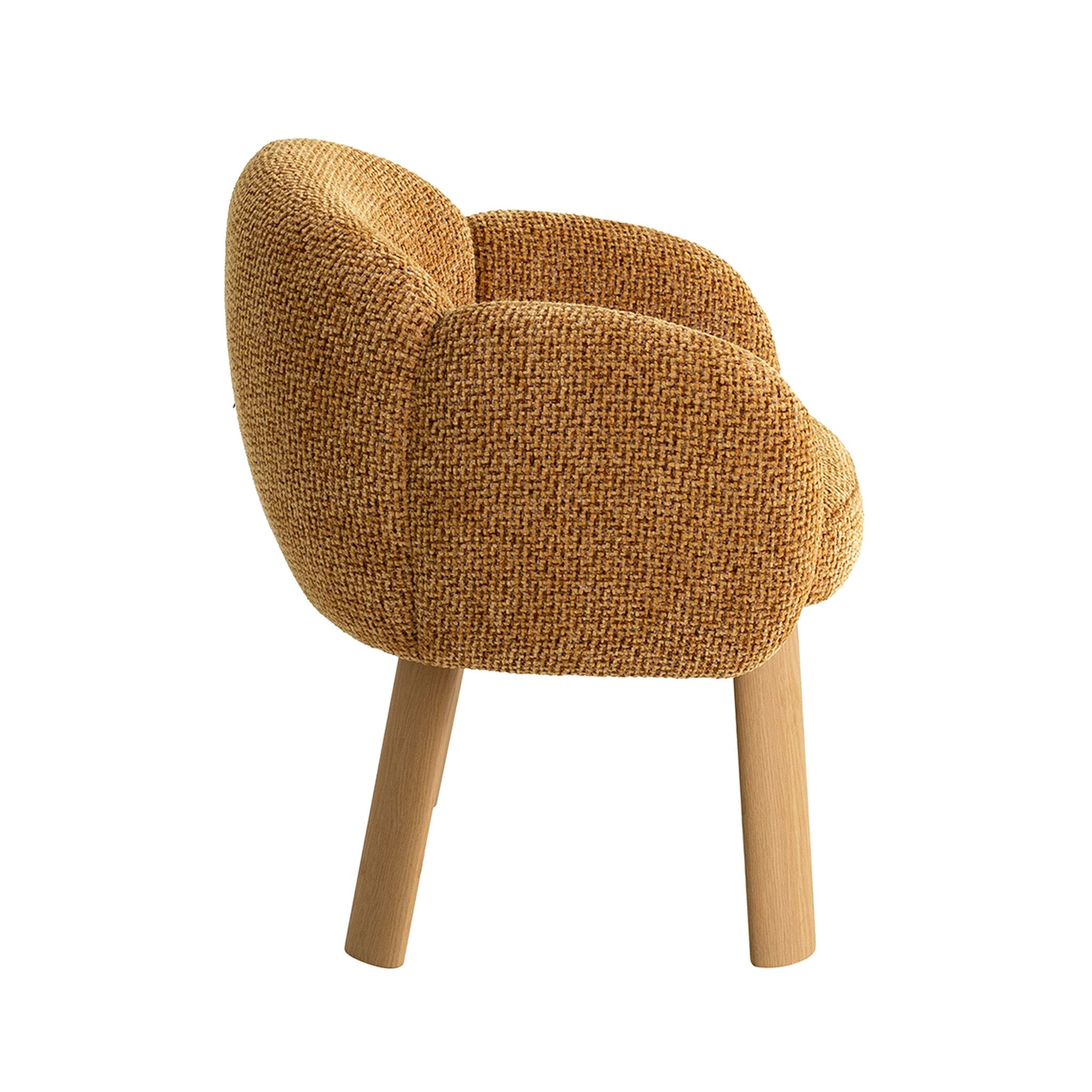 Natural Verona Dining Chair - Honeycomb Ochre