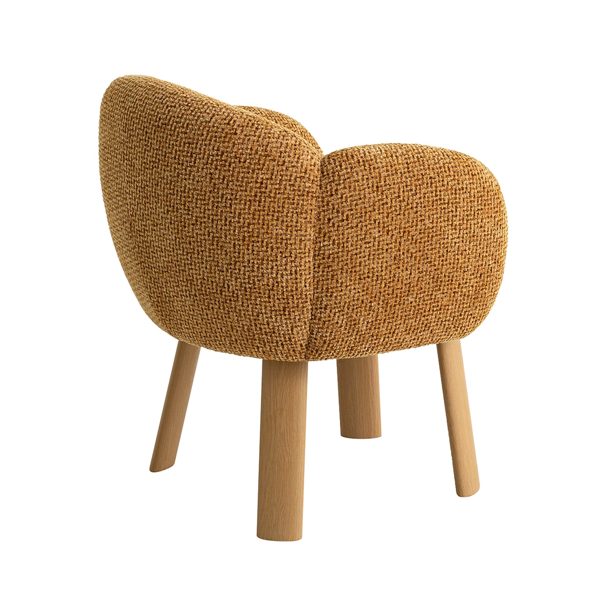 Natural Verona Dining Chair - Honeycomb Ochre