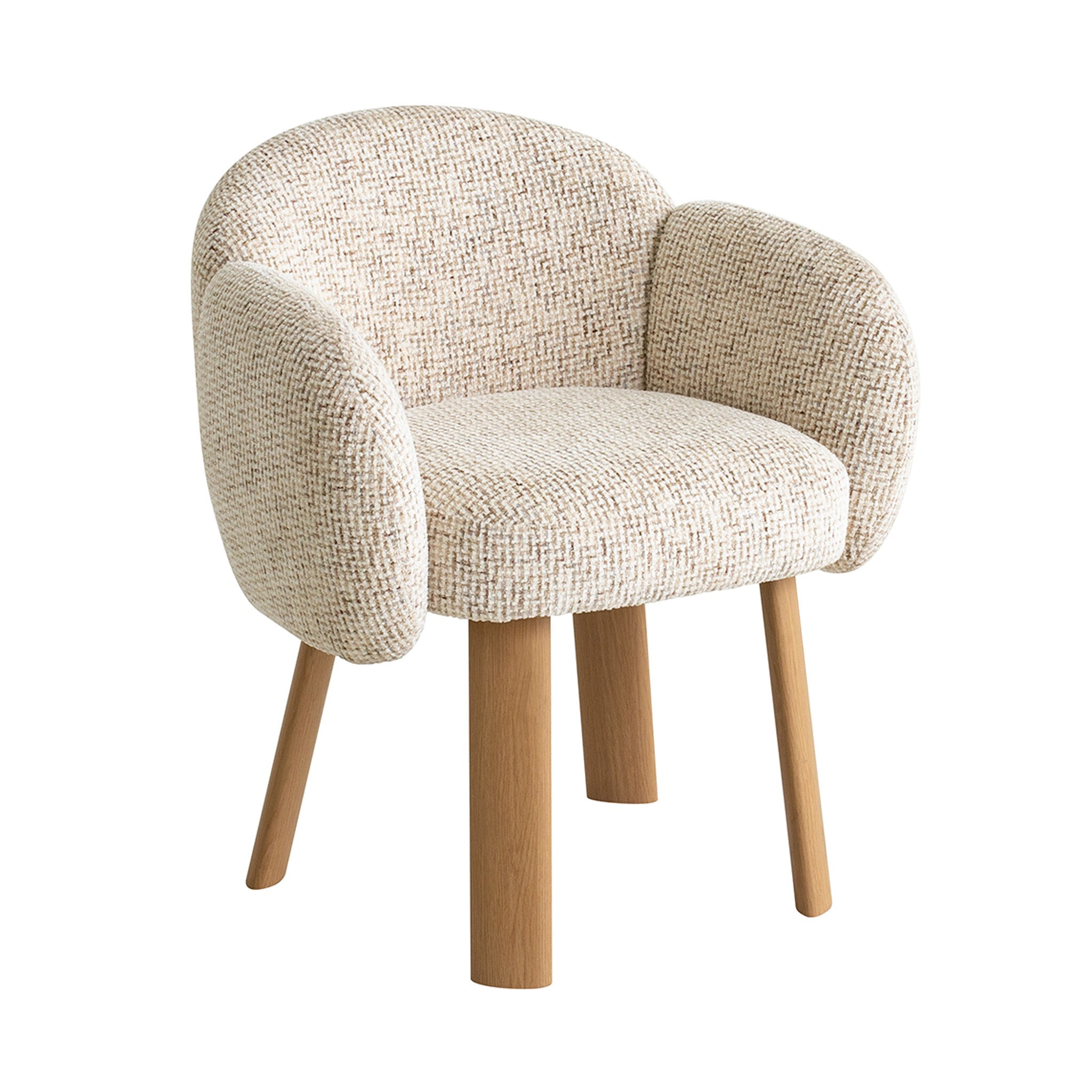Natural Verona Dining Chair - Honeycomb White