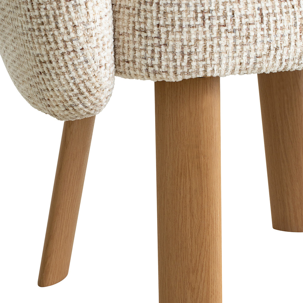 Natural Verona Dining Chair - Honeycomb White