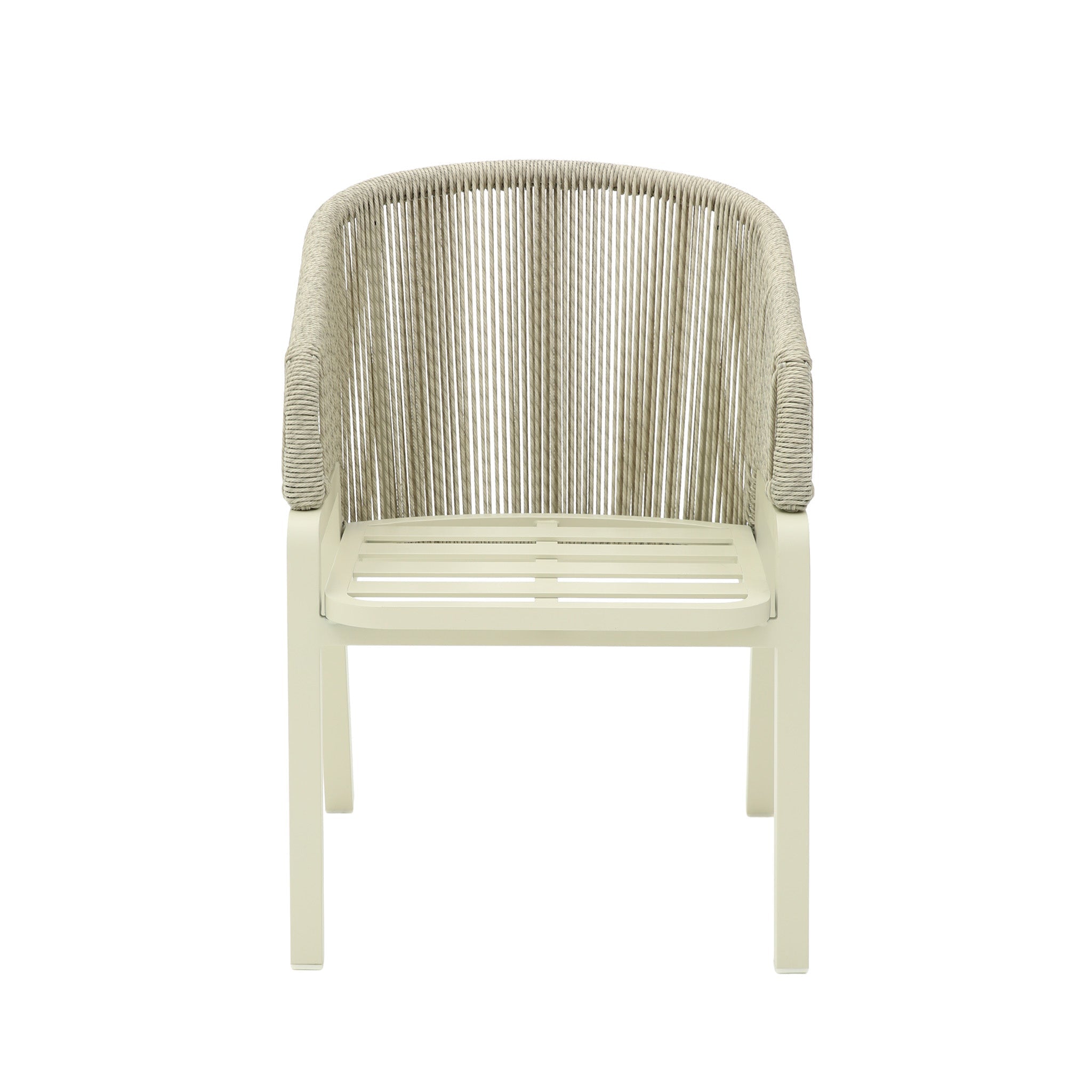 Grey Rattan Outdoor Verona Dining Chair - Grey Cushion (Set of 2)