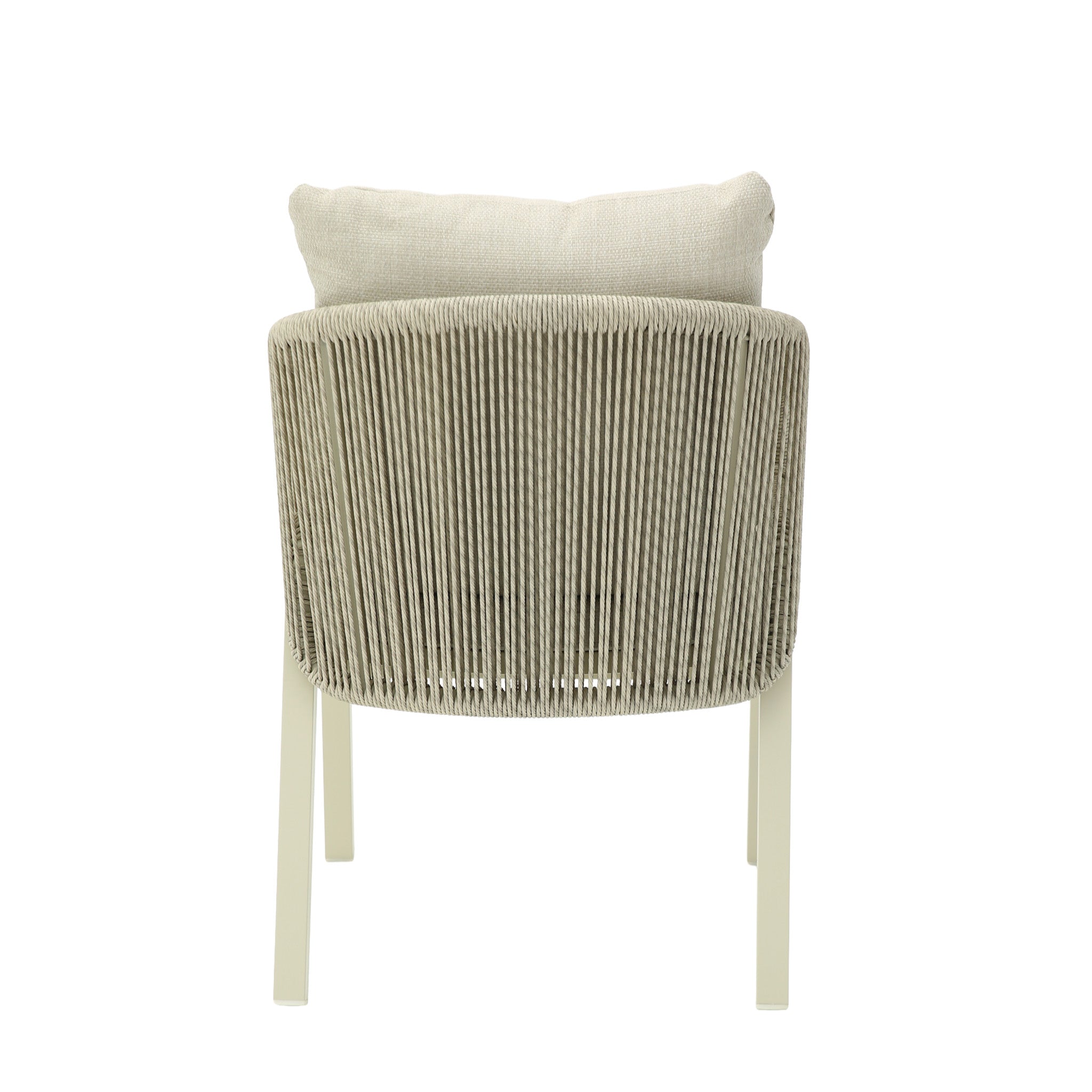 Grey Rattan Outdoor Verona Dining Chair - Grey Cushion (Set of 2)