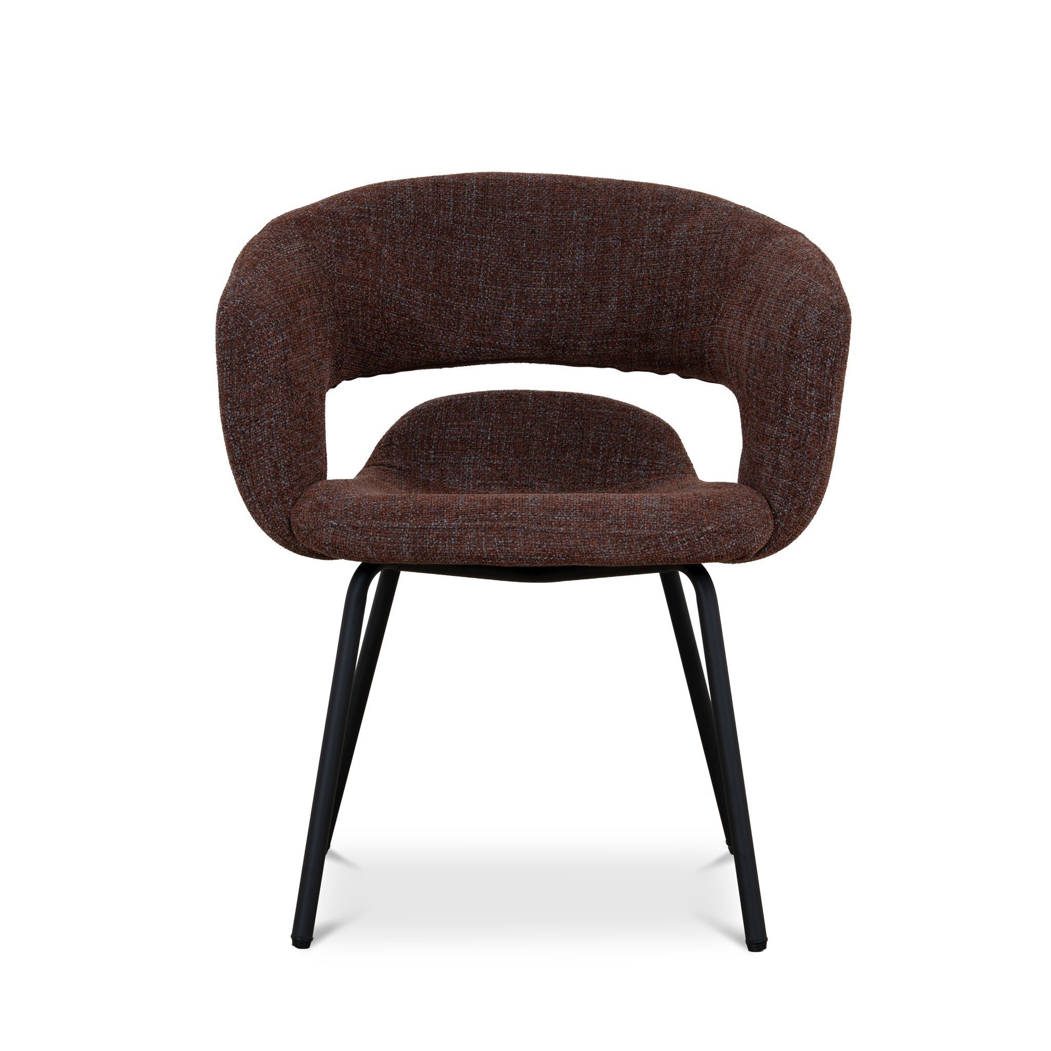 Black Verona Dining Chair - Moss Brown (Set of 2)