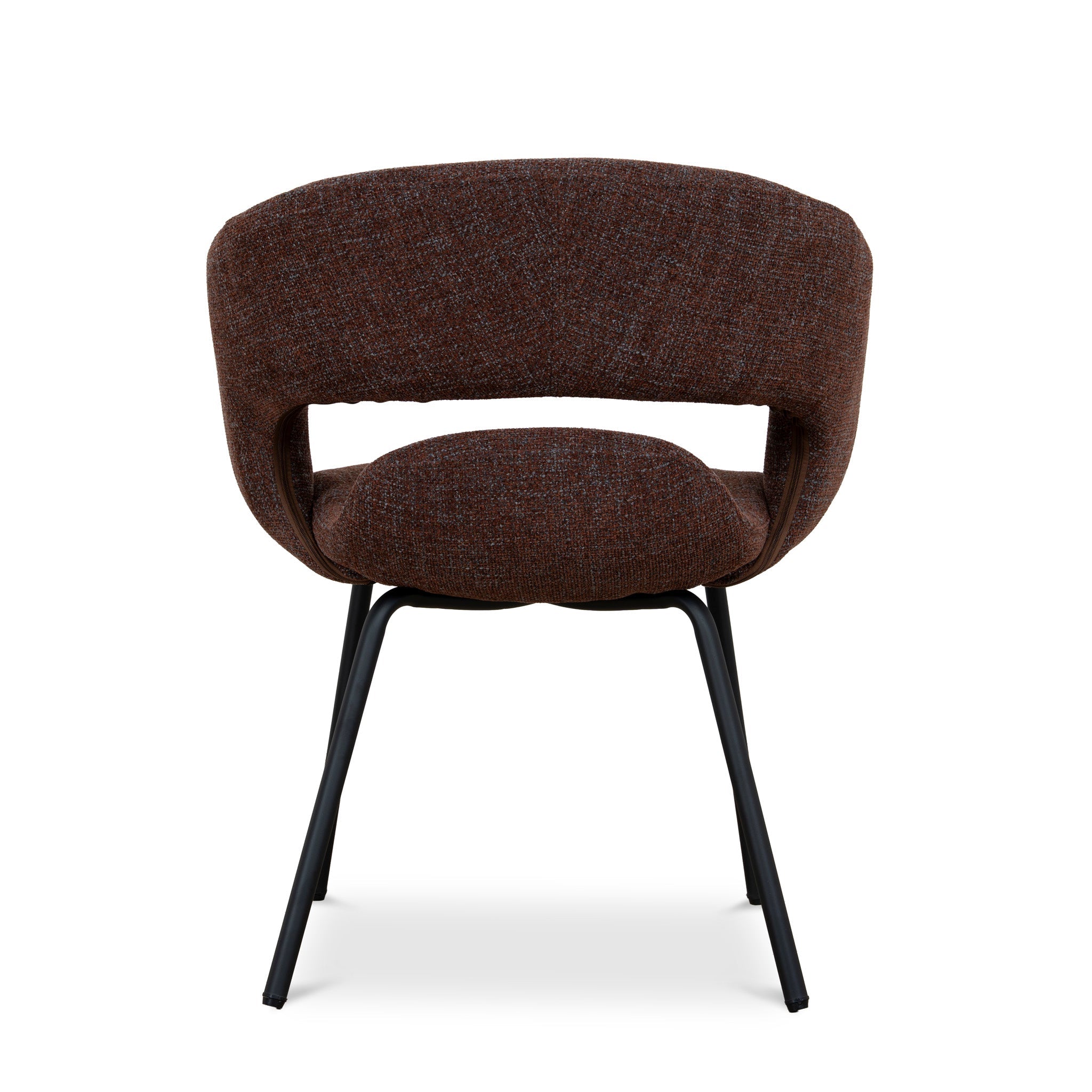 Black Verona Dining Chair - Moss Brown (Set of 2)