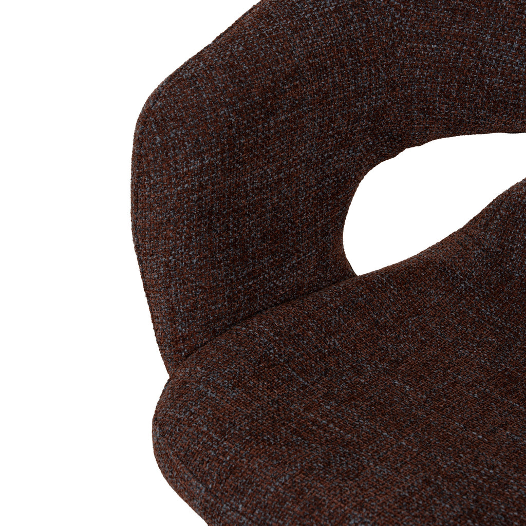 Black Verona Dining Chair - Moss Brown (Set of 2)