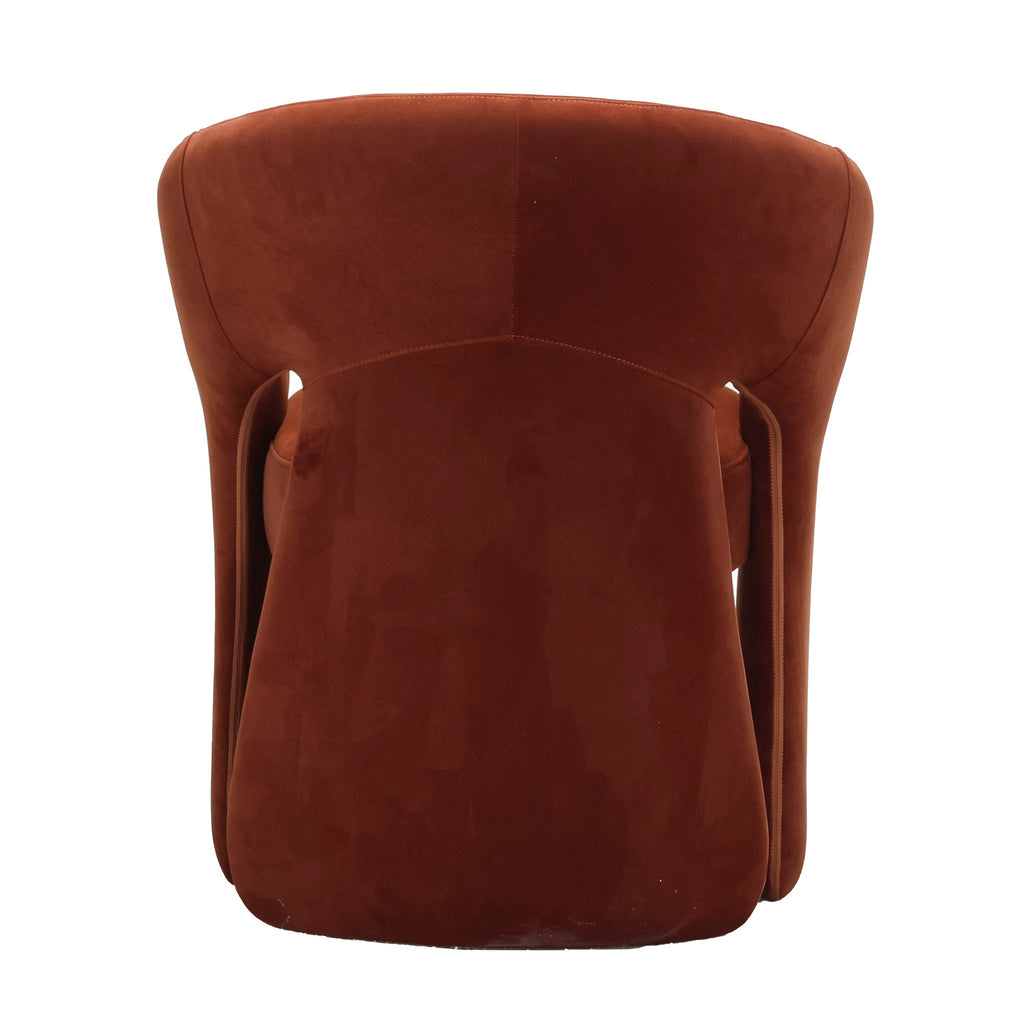 Fabric Verona Dining Chair - Burnt Brown