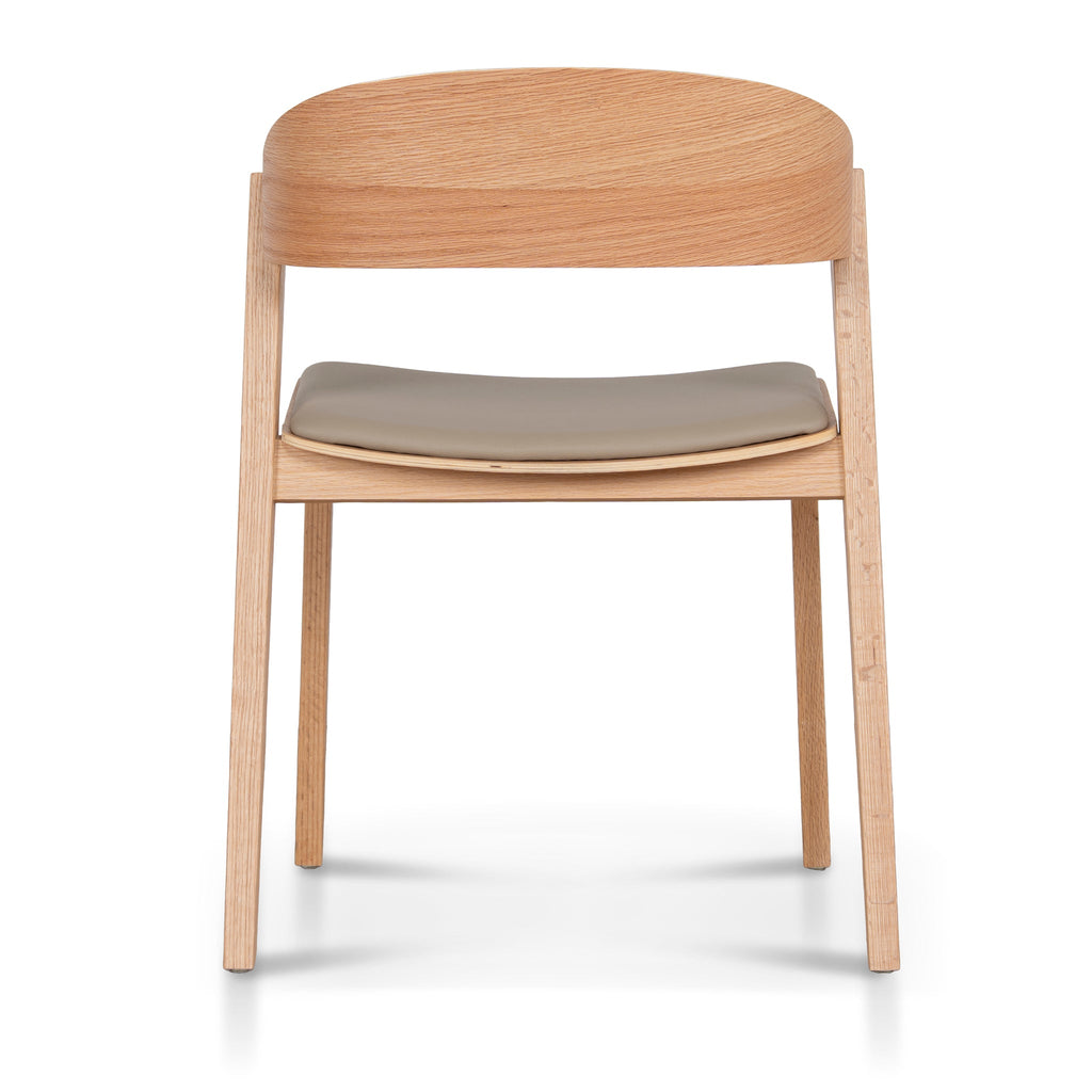 Natural Verona Dining Chair - Latte Seat (Set of 2)