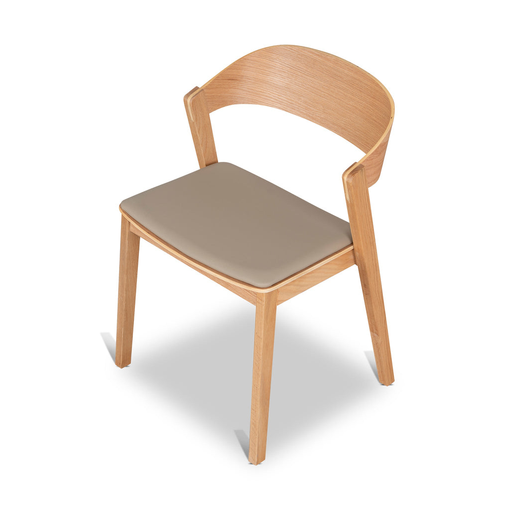 Natural Verona Dining Chair - Latte Seat (Set of 2)