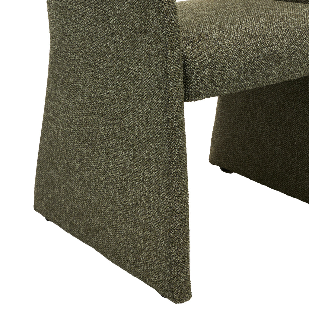 Fabric Verona Dining Chair - Twill Green (Set of 2)