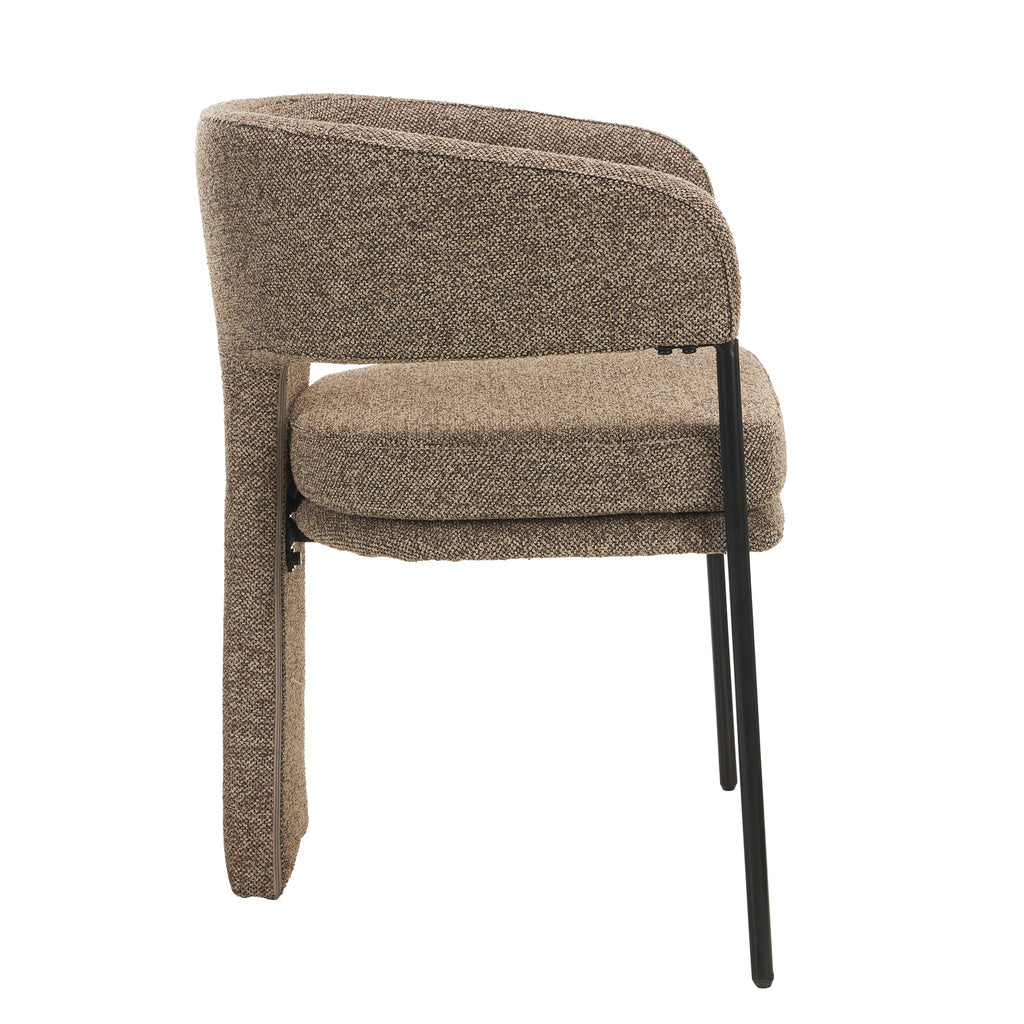 Fabric Verona Dining Chair - Cobble Chocolate (Set of 2)