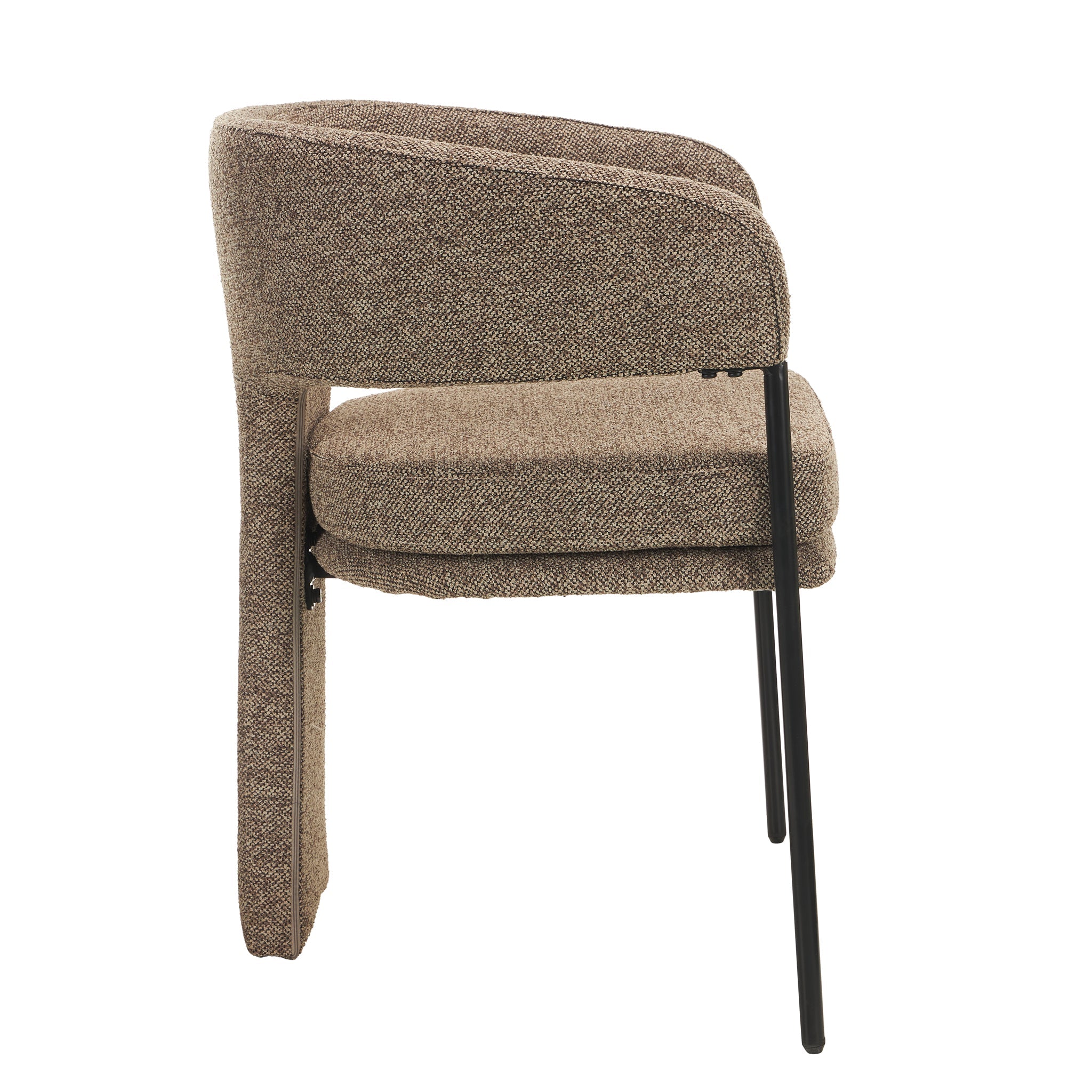 Fabric Verona Dining Chair - Cobble Chocolate (Set of 2)