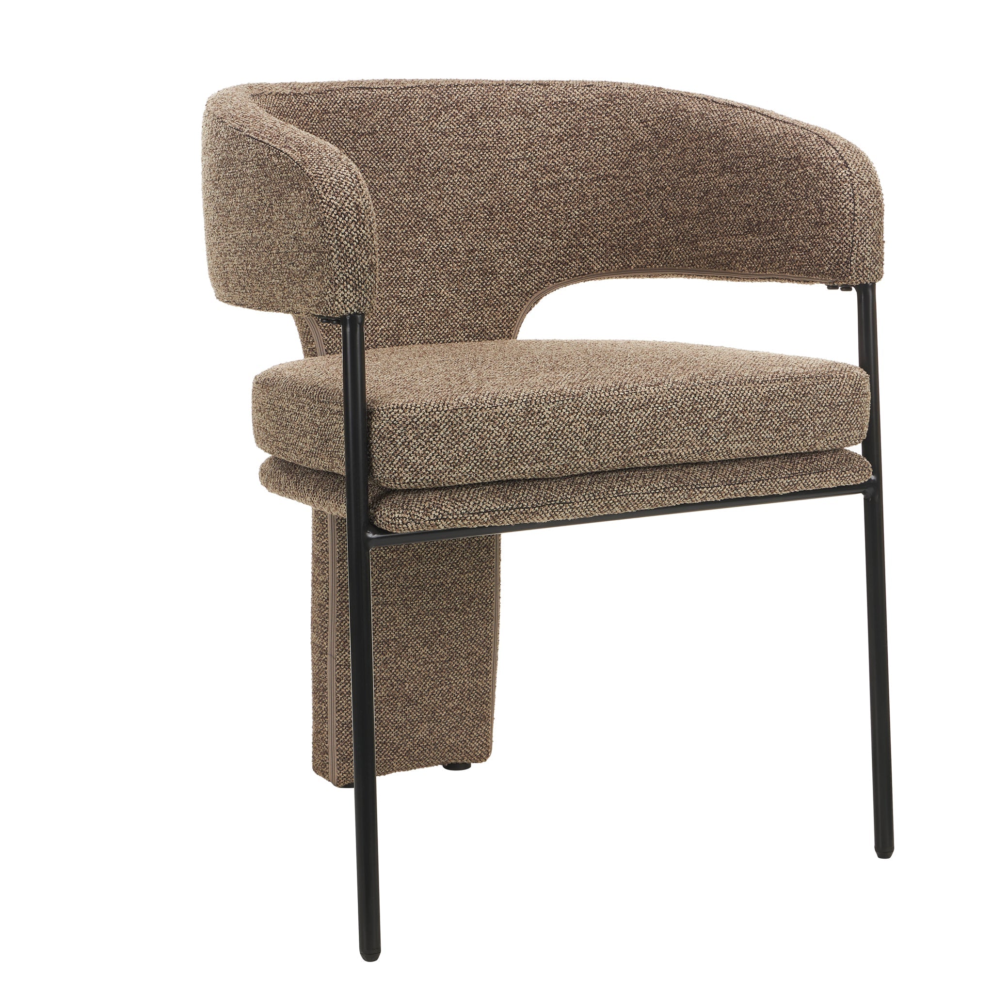 Fabric Verona Dining Chair - Cobble Chocolate (Set of 2)