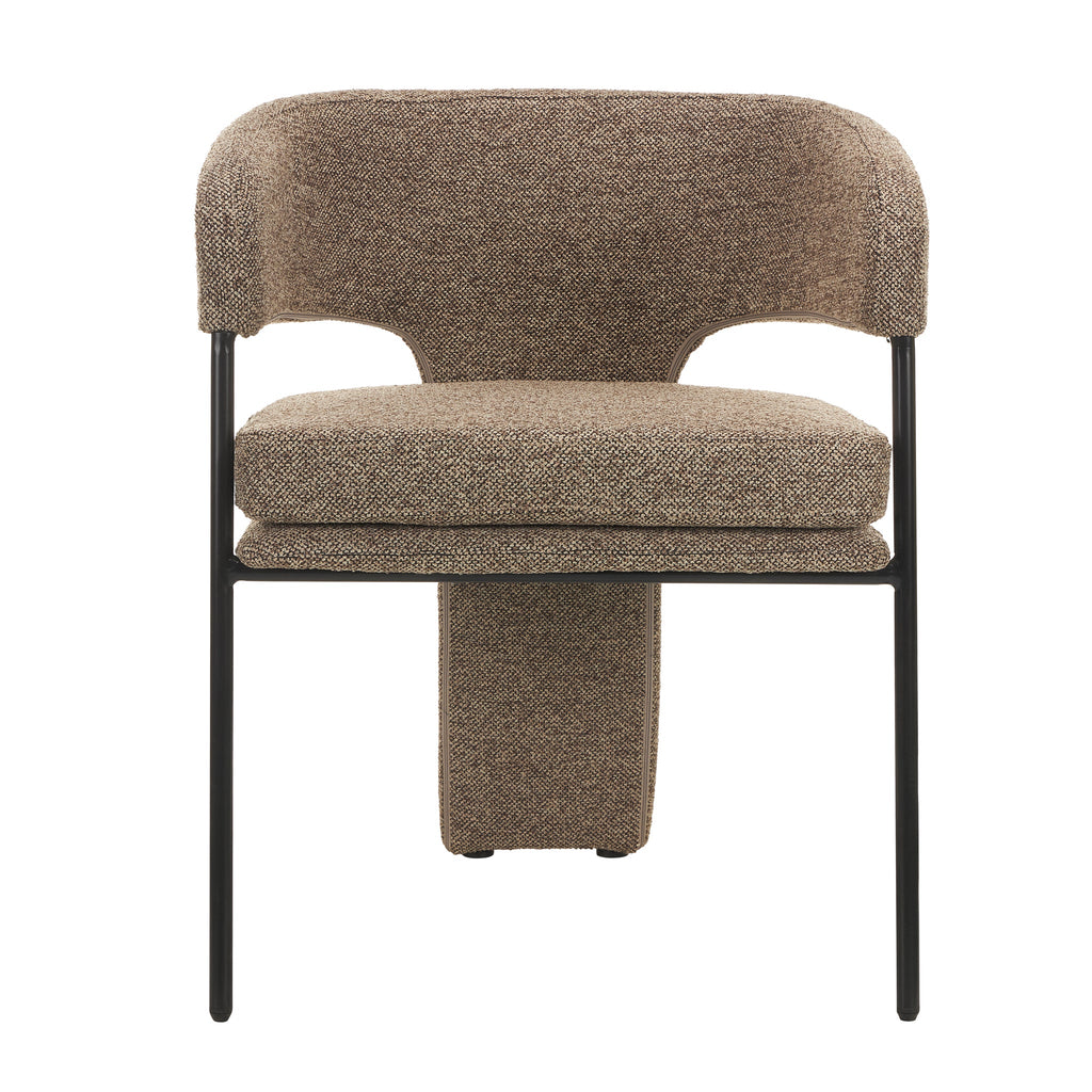 Fabric Verona Dining Chair - Cobble Chocolate (Set of 2)