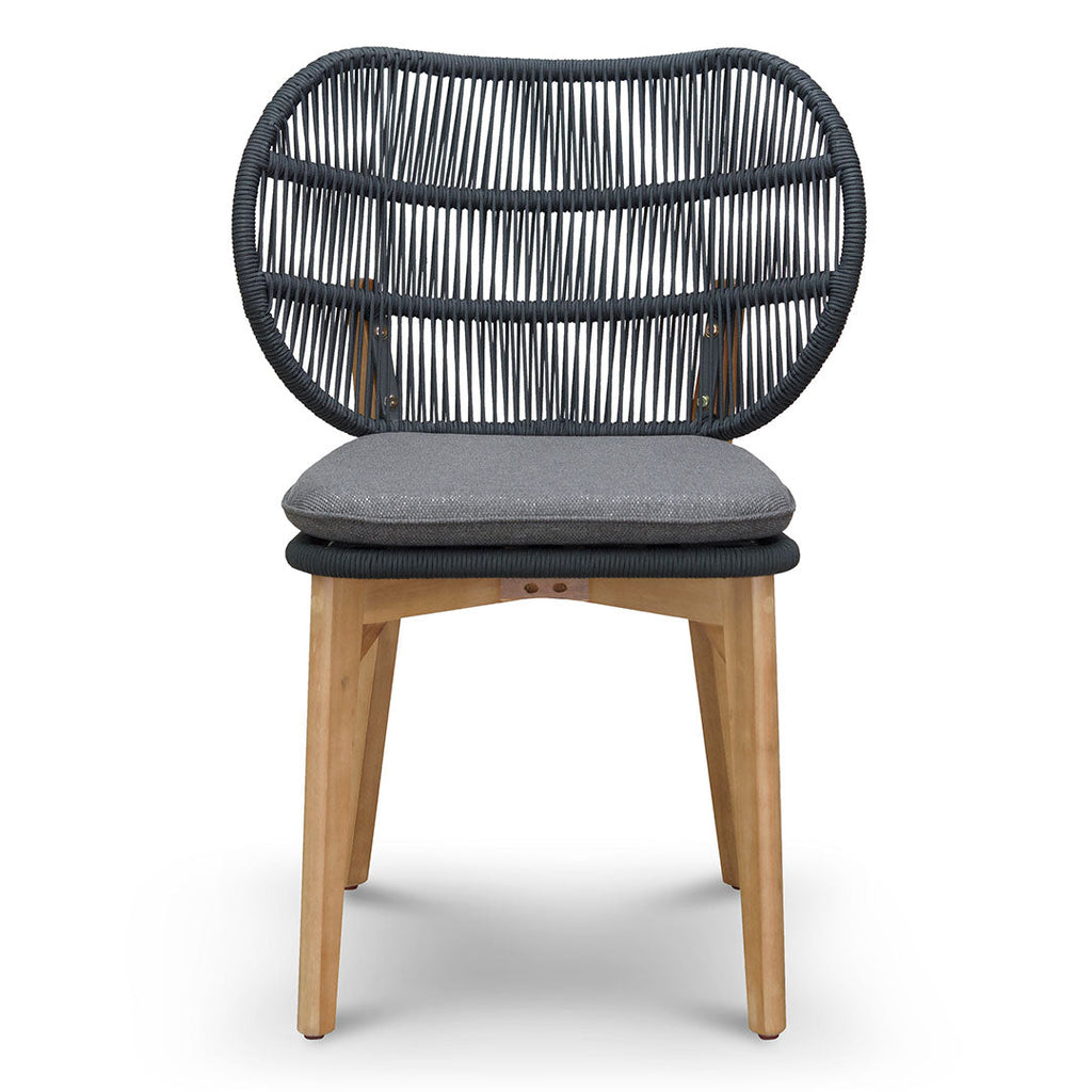 Outdoor Verona Dining Chair - Anthracite Grey Cushion (Set of 2)