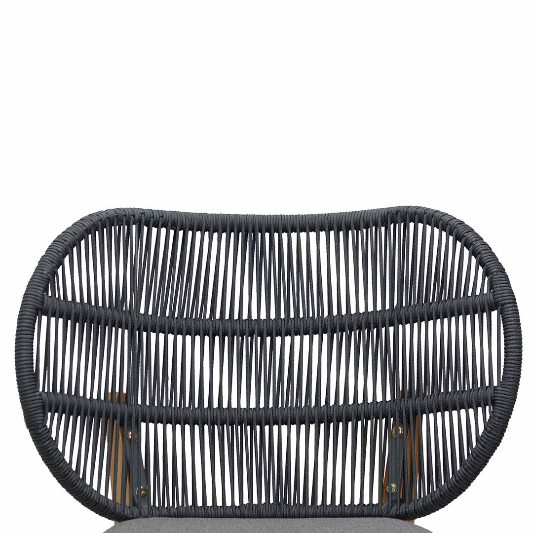 Outdoor Verona Dining Chair - Anthracite Grey Cushion (Set of 2)