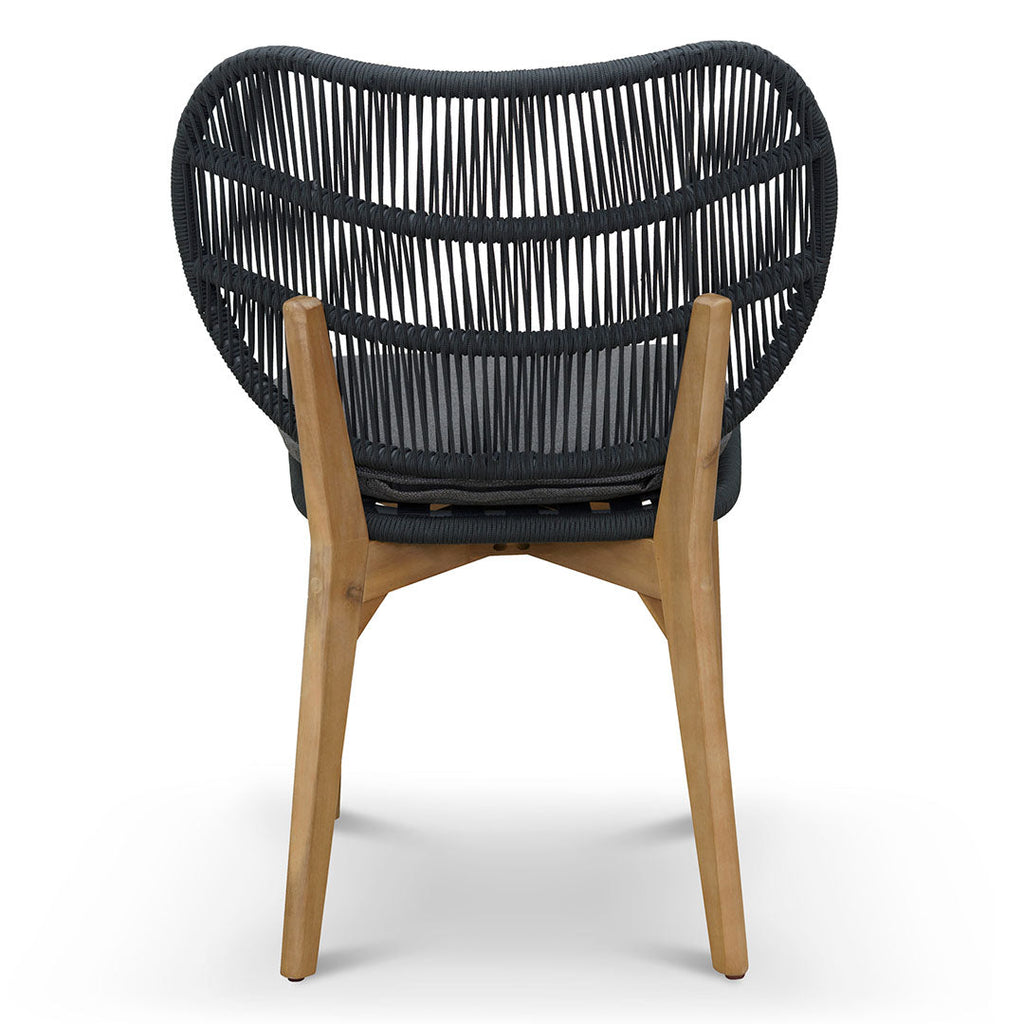 Outdoor Verona Dining Chair - Anthracite Grey Cushion (Set of 2)