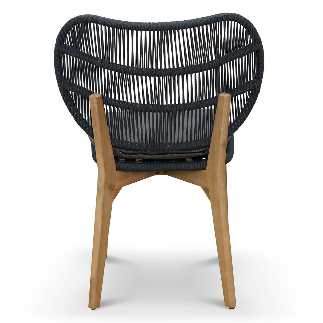 Outdoor Verona Dining Chair - Anthracite Grey Cushion (Set of 2)