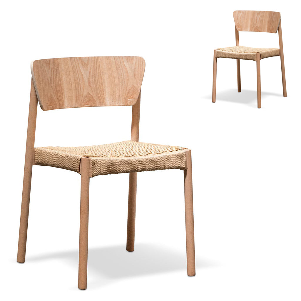 Rope Seat Verona Dining Chair - Natural (Set of 2)