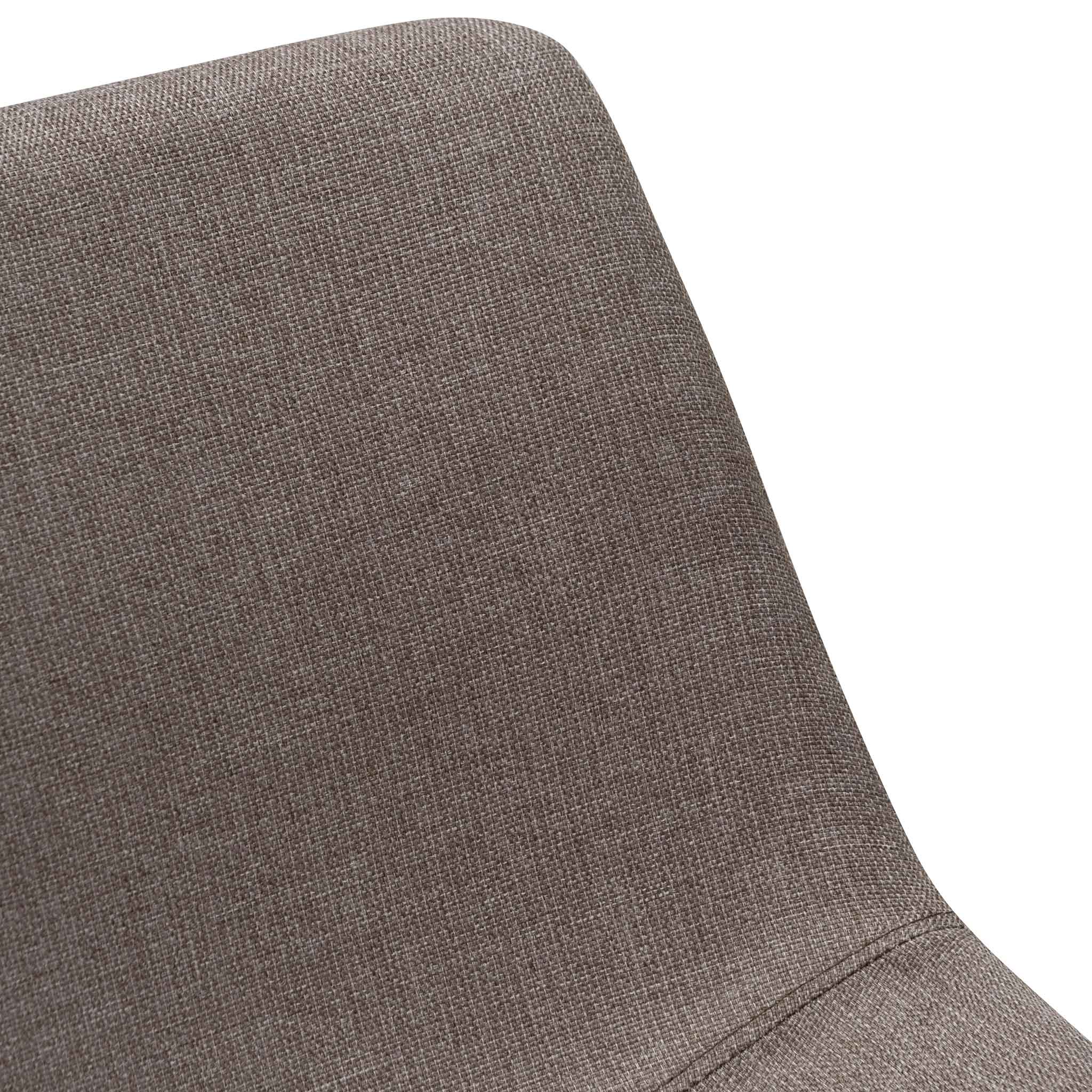 Fabric Verona Dining Chair - Brown Grey (Set of 2)