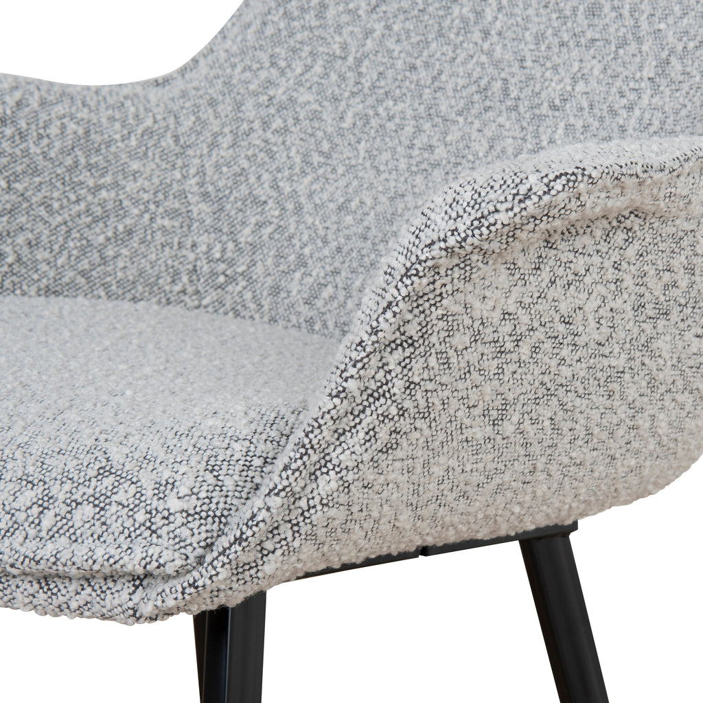 Verona Dining Chair - Moonlit Pepper Boucle (Set of 2)