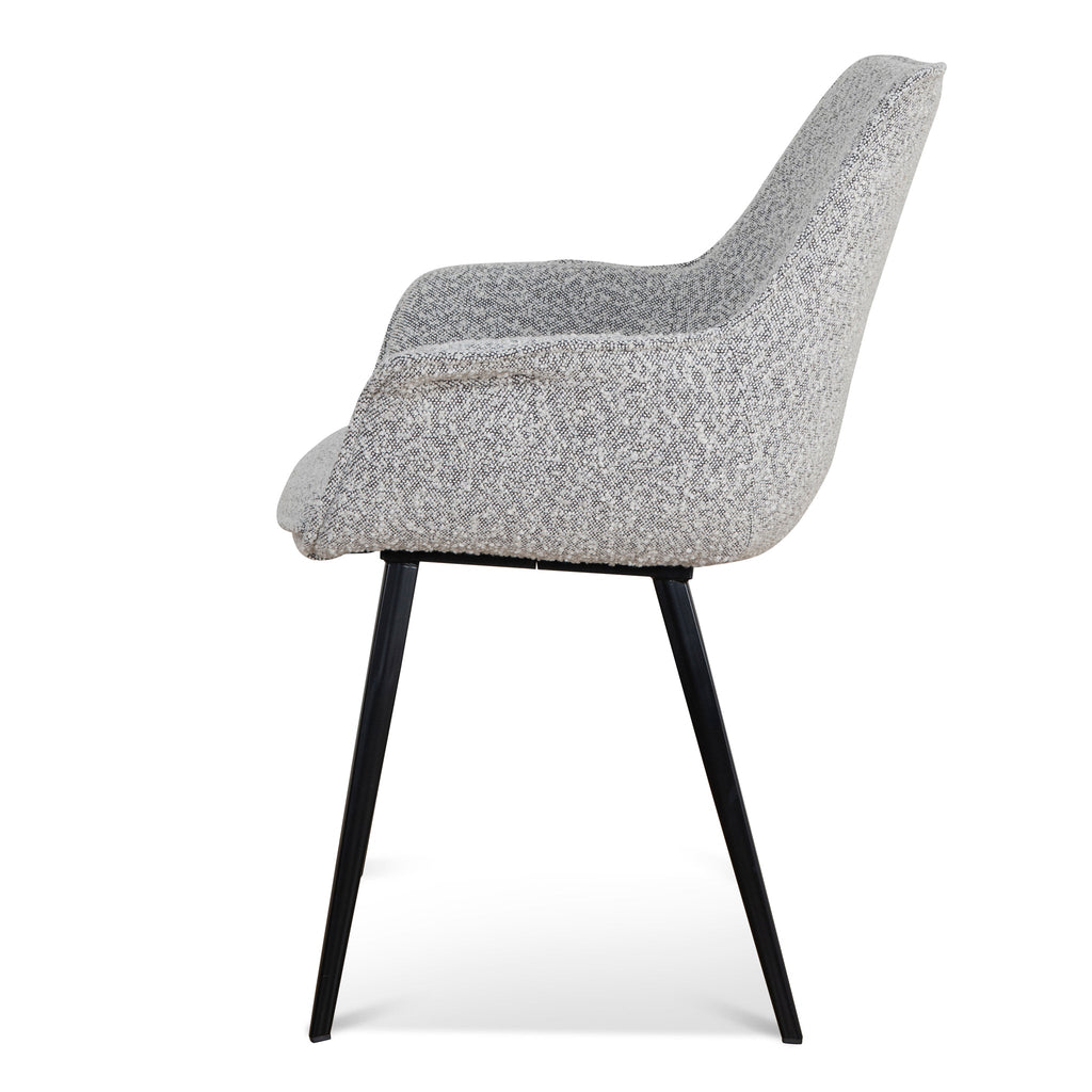 Verona Dining Chair - Moonlit Pepper Boucle (Set of 2)