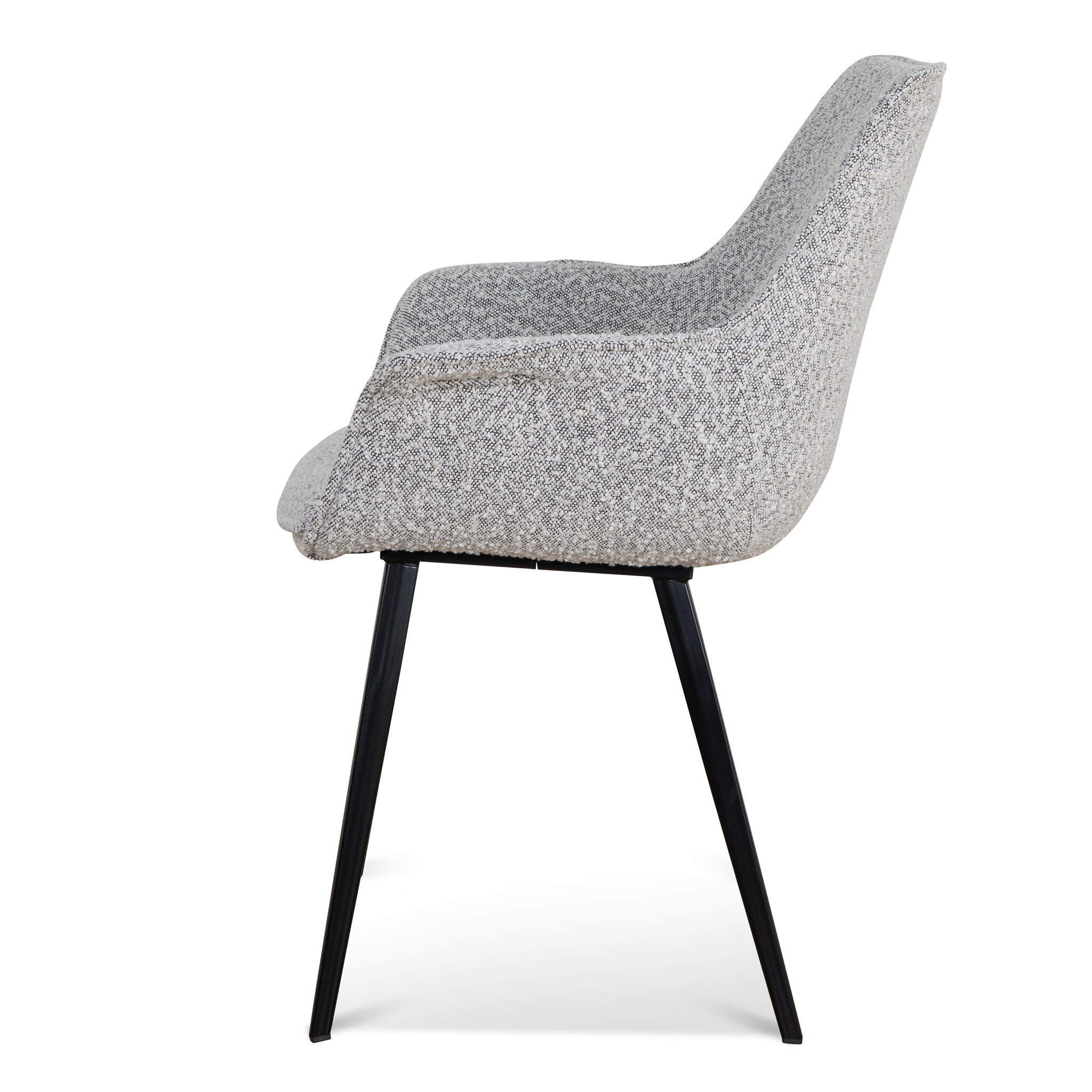 Verona Dining Chair - Moonlit Pepper Boucle (Set of 2)