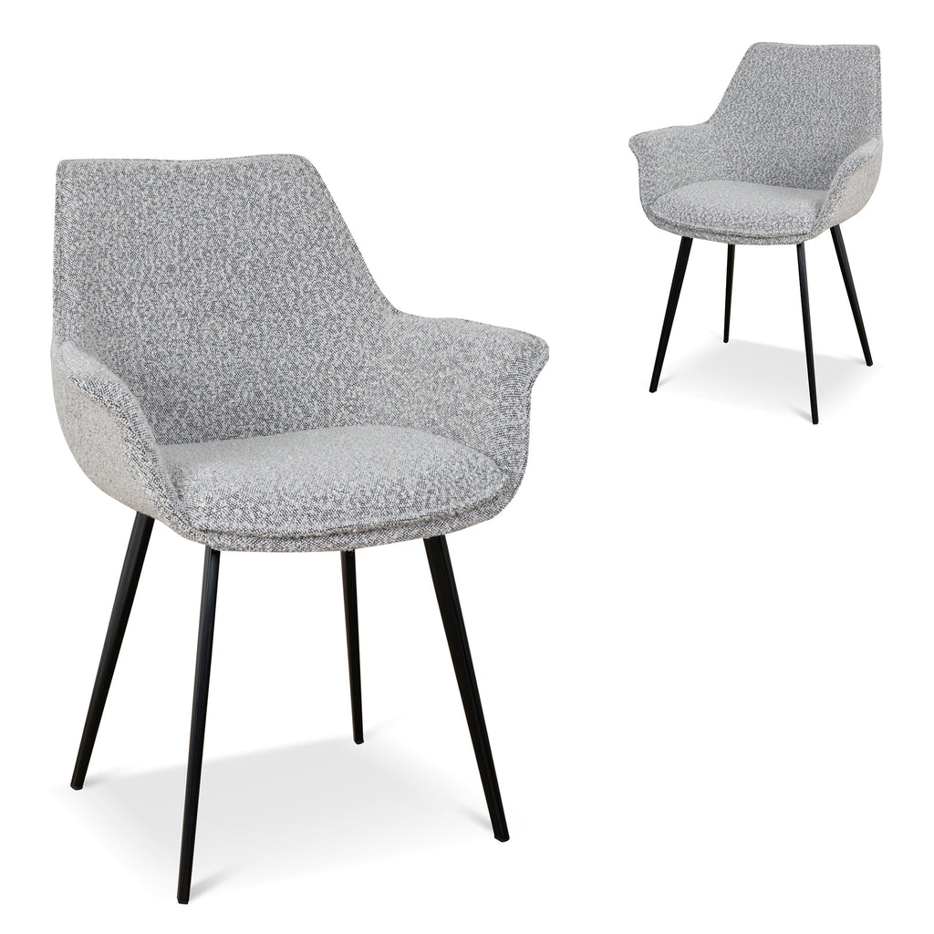 Verona Dining Chair - Moonlit Pepper Boucle (Set of 2)