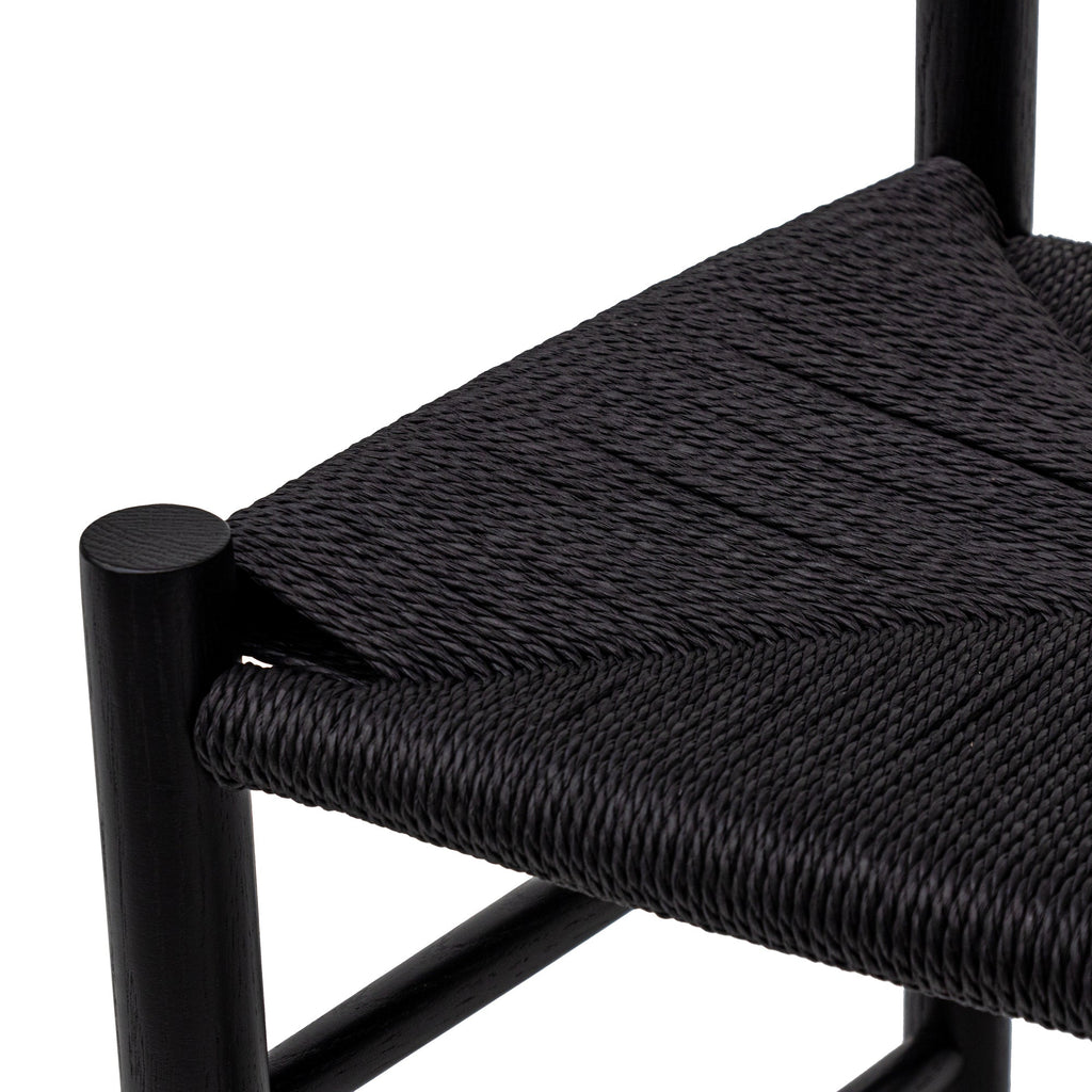 Rattan Verona Dining Chair - Full Black (Set of 2)