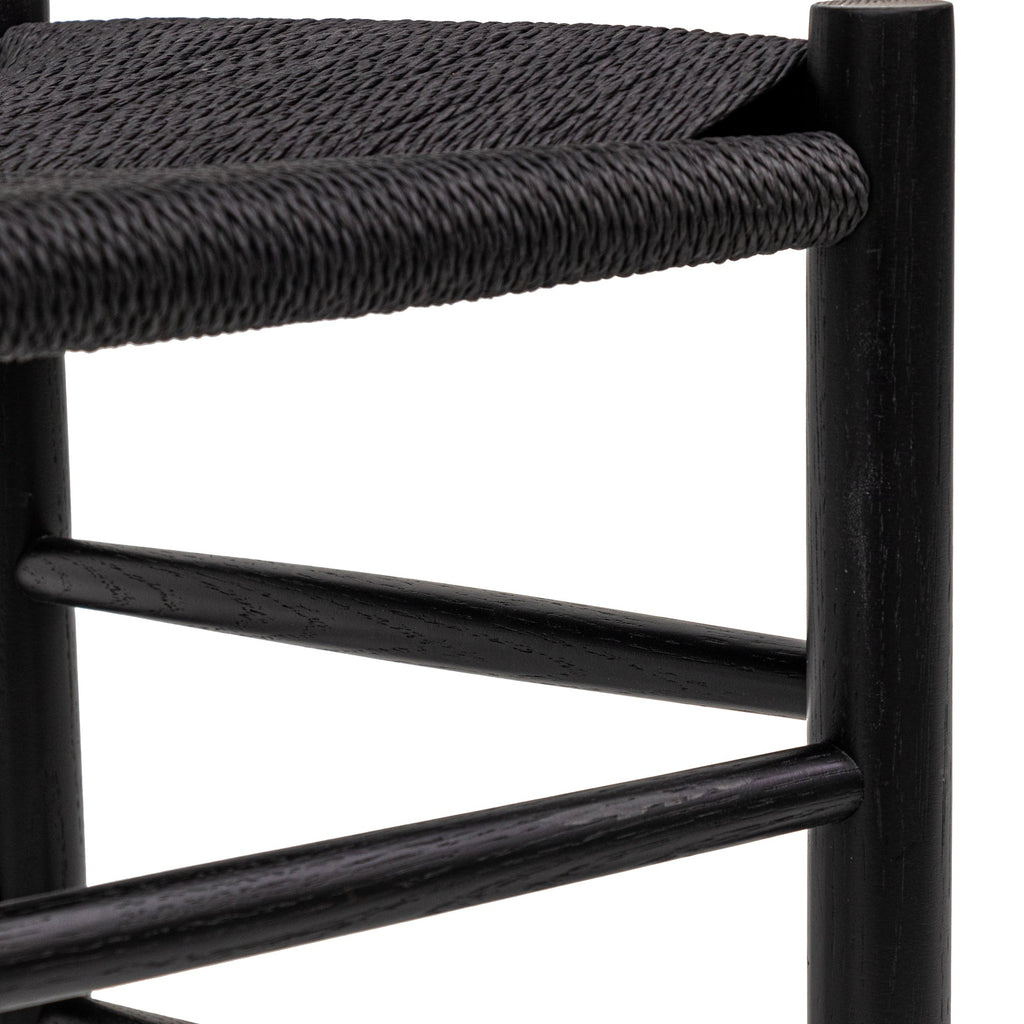 Rattan Verona Dining Chair - Full Black (Set of 2)