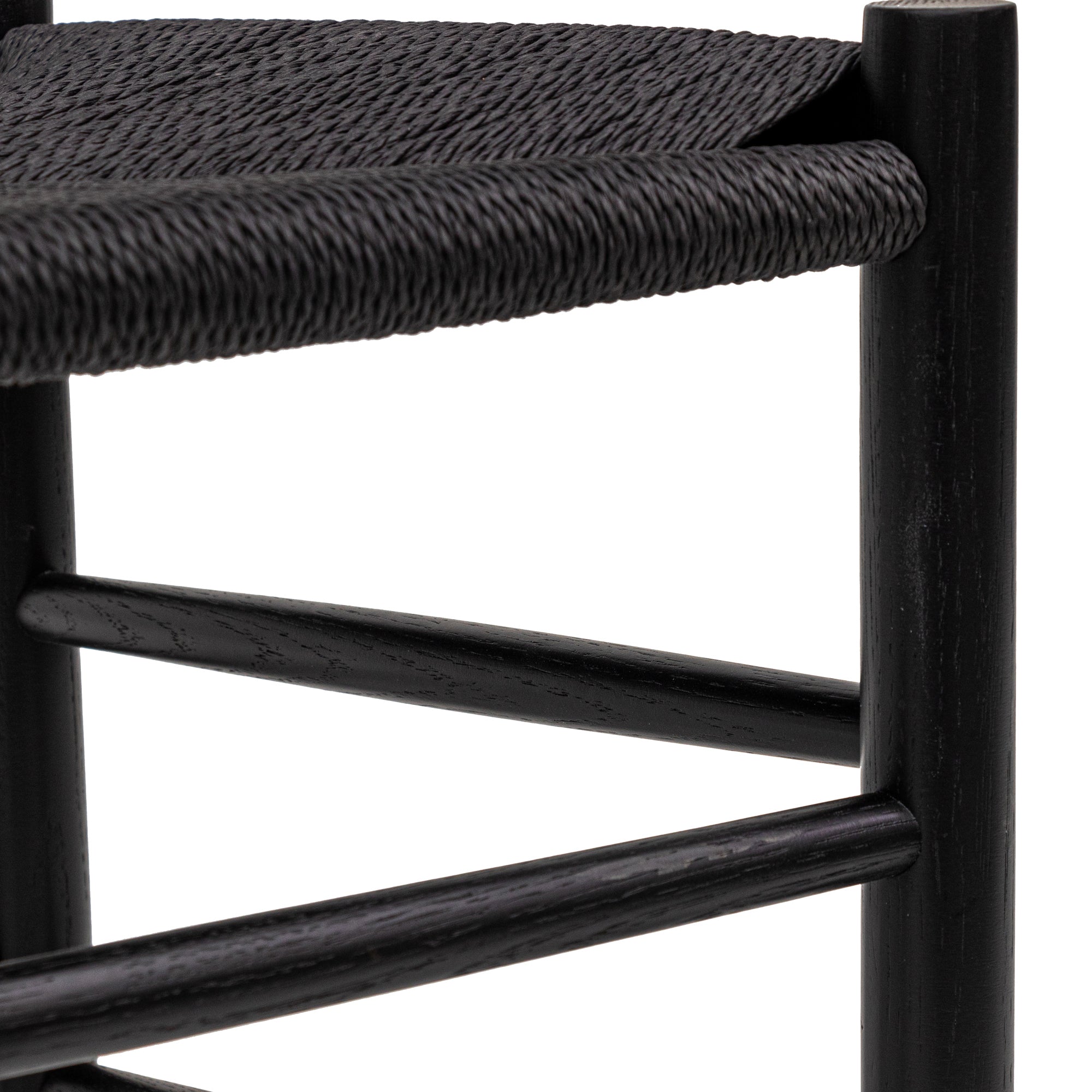 Rattan Verona Dining Chair - Full Black (Set of 2)
