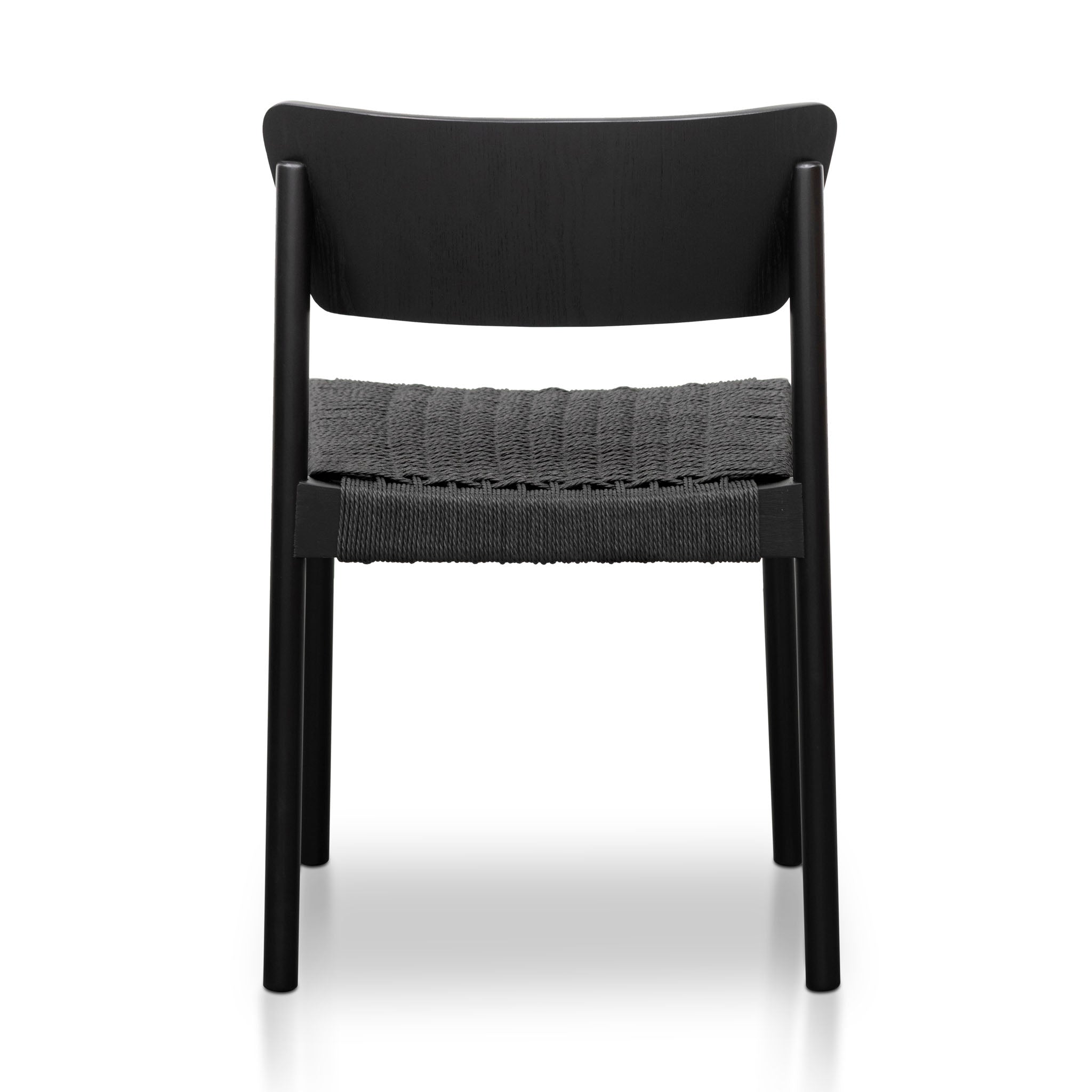 Rope Seat Verona Dining Chair - Black (Set of 2)