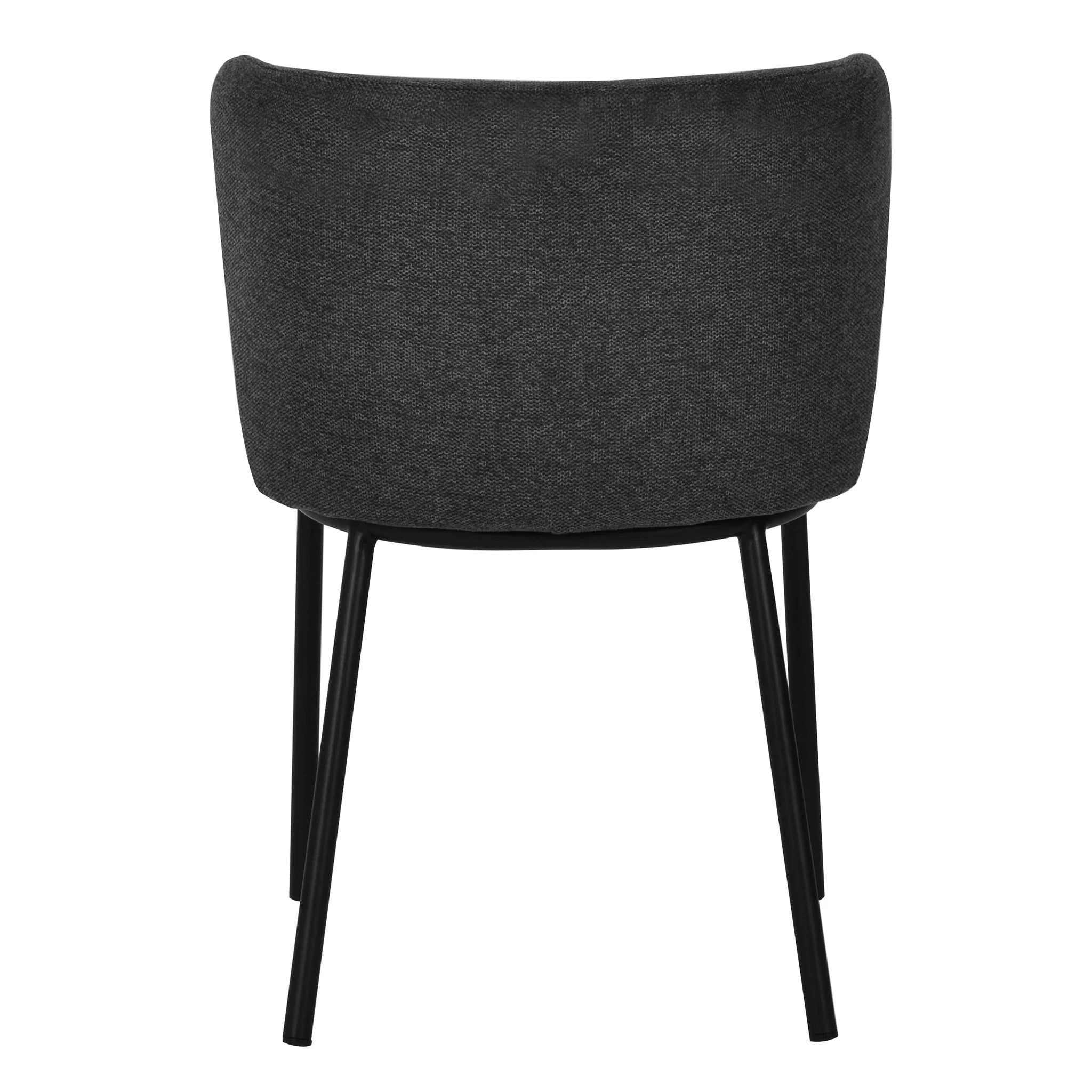 Fabric Verona Dining Chair - Charcoal Grey (Set of 2)